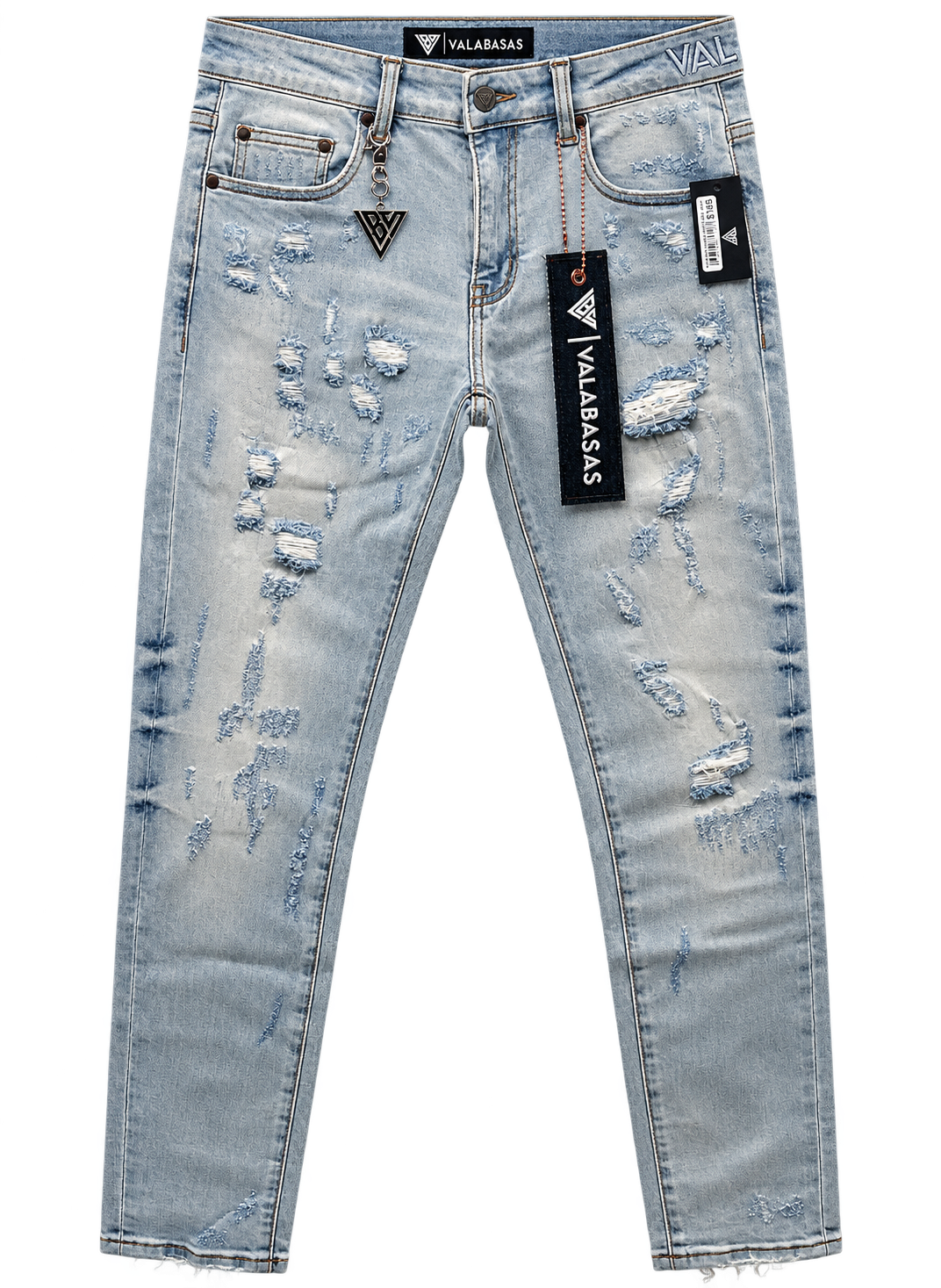 Valabasas Collage Skinny Jeans Lt Blue Wash