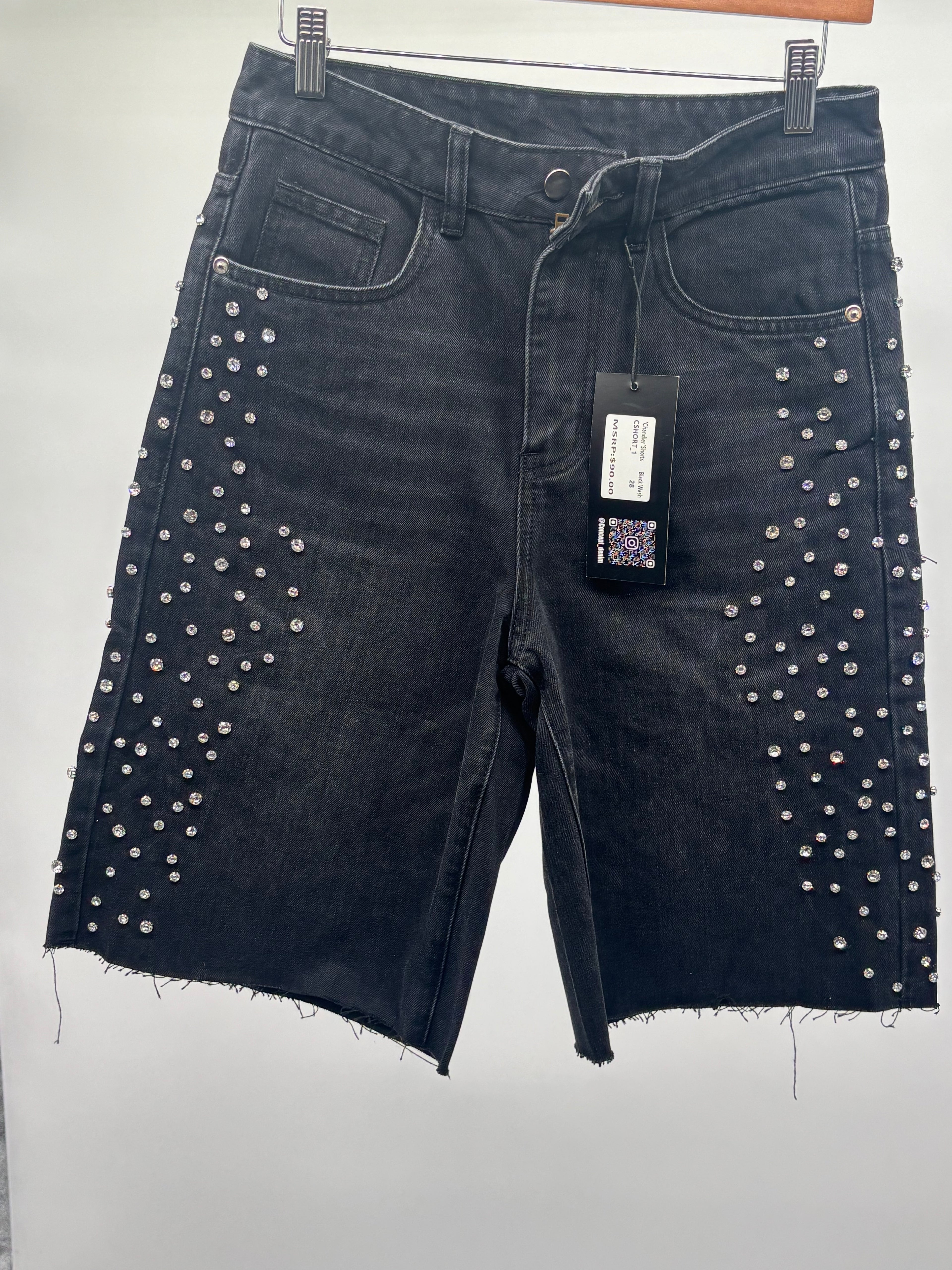Concept LA Chandler Blk Wash Shorts