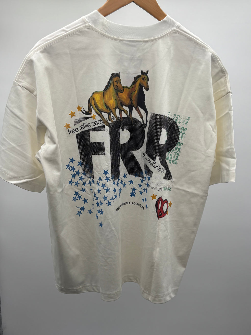 Free Refills Collage Tee Off Wht