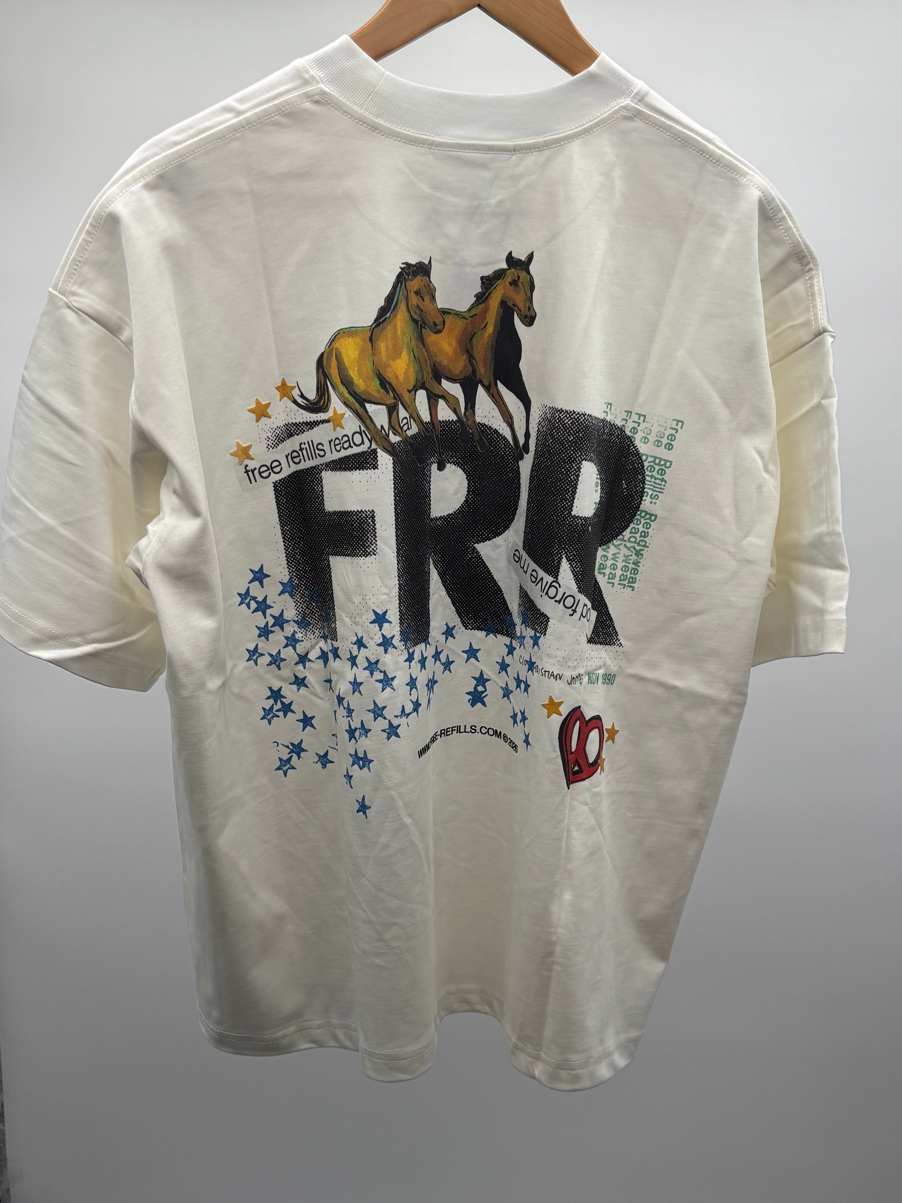 Free Refills Collage Tee Off Wht