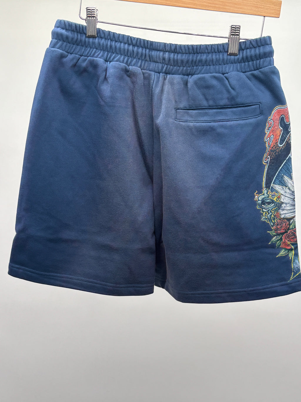 Campus Psychedelic Terry Shorts Blue