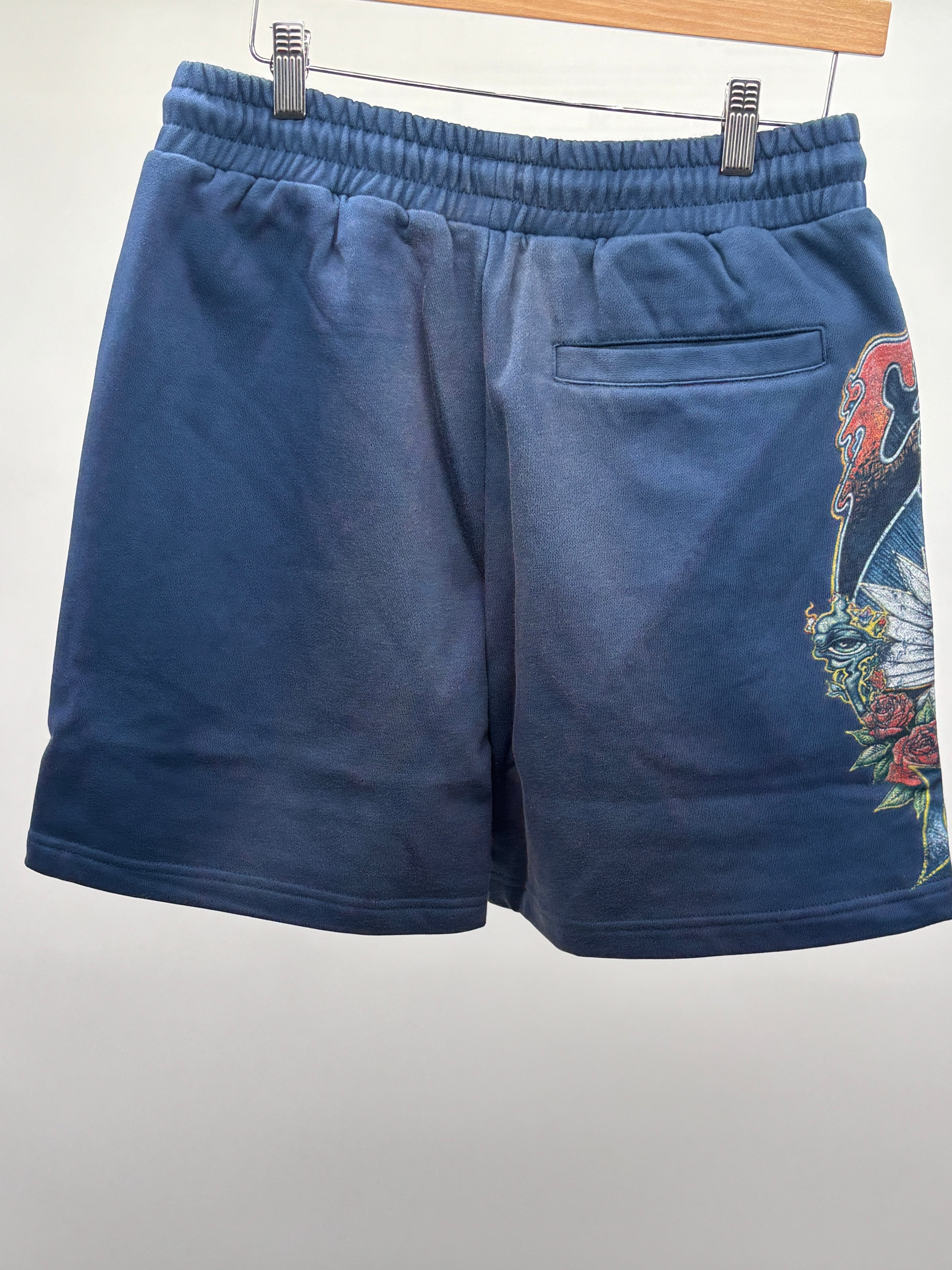 Campus Psychedelic Terry Shorts Blue