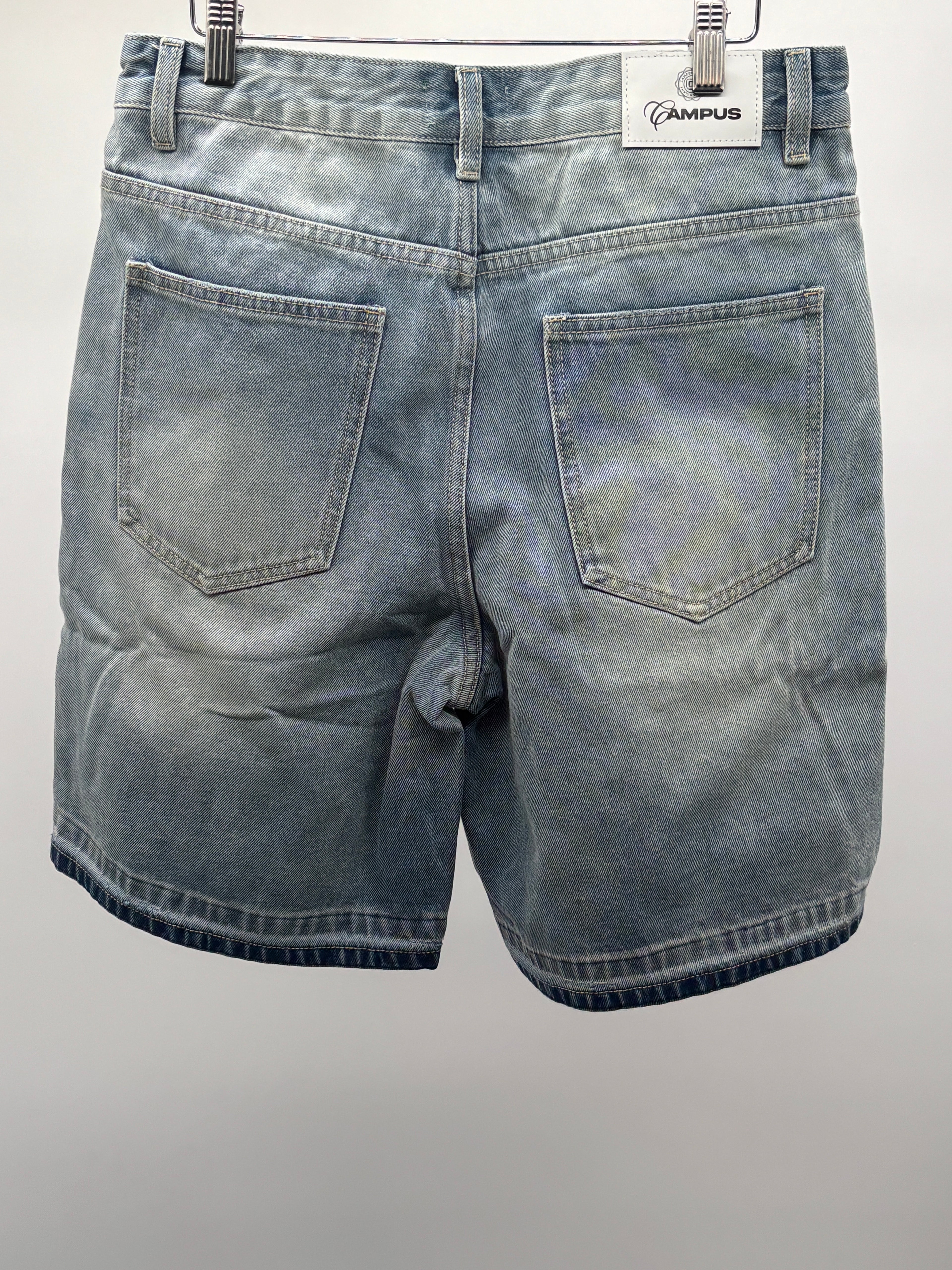 Campus Applique Denim Jort Blue