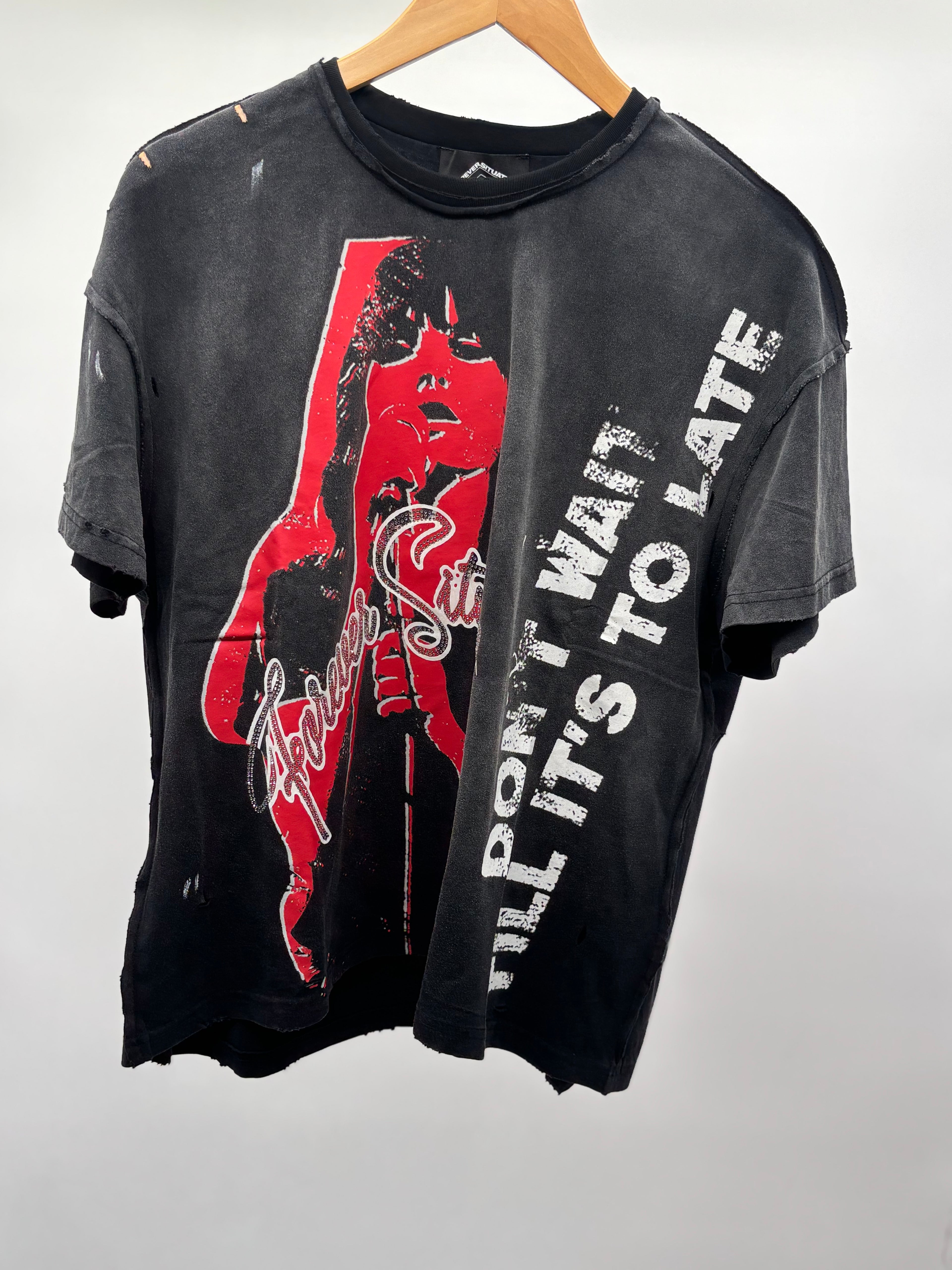Forever Situated Don't Wait Tee Blk