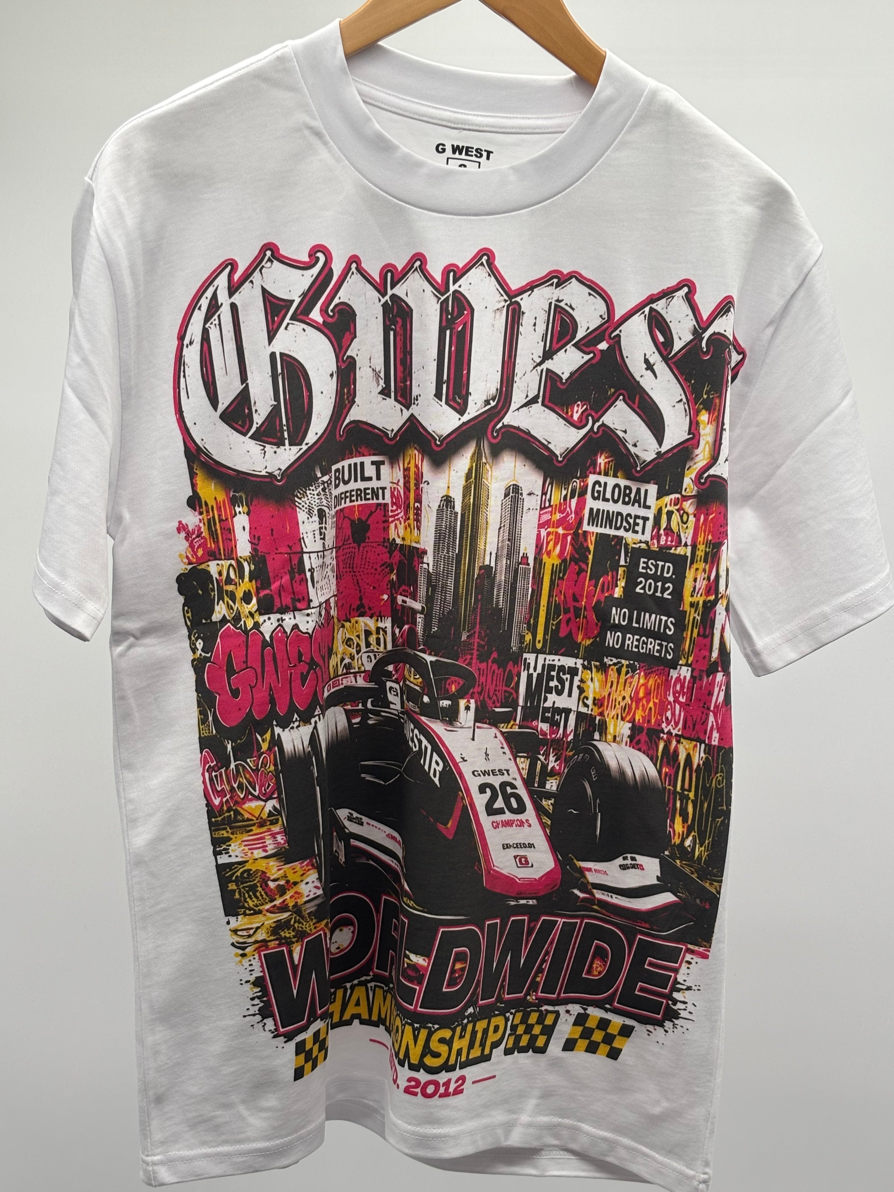 G West Worldwide Championship Tee White