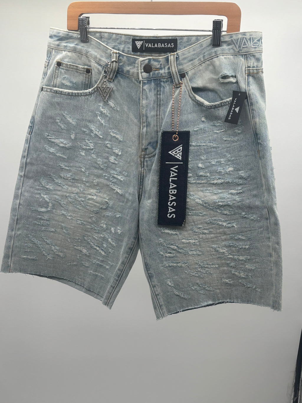 Valabasas Scrape Jorts Lt Blue Wash