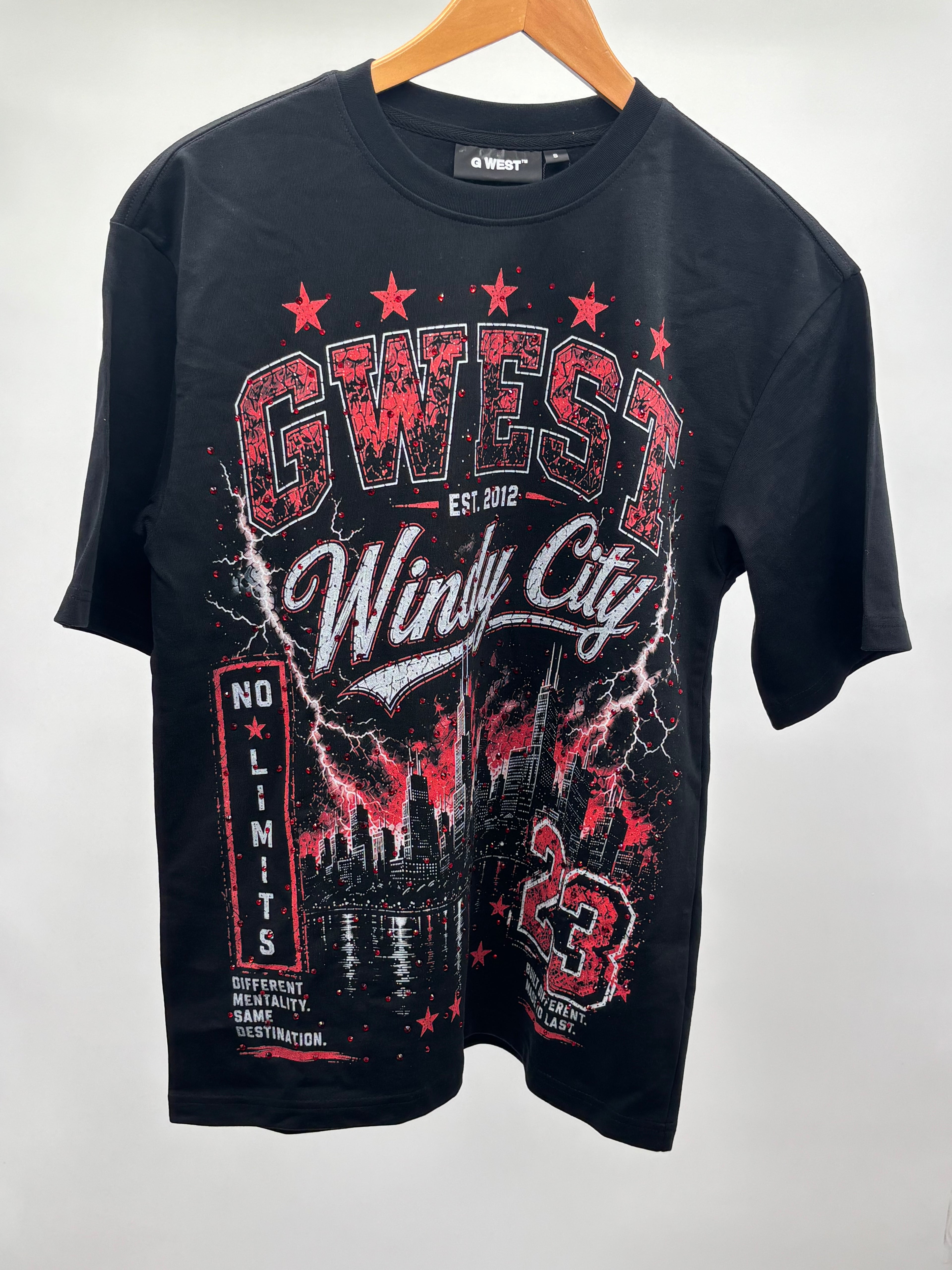 GWest Windy City Tee Blk