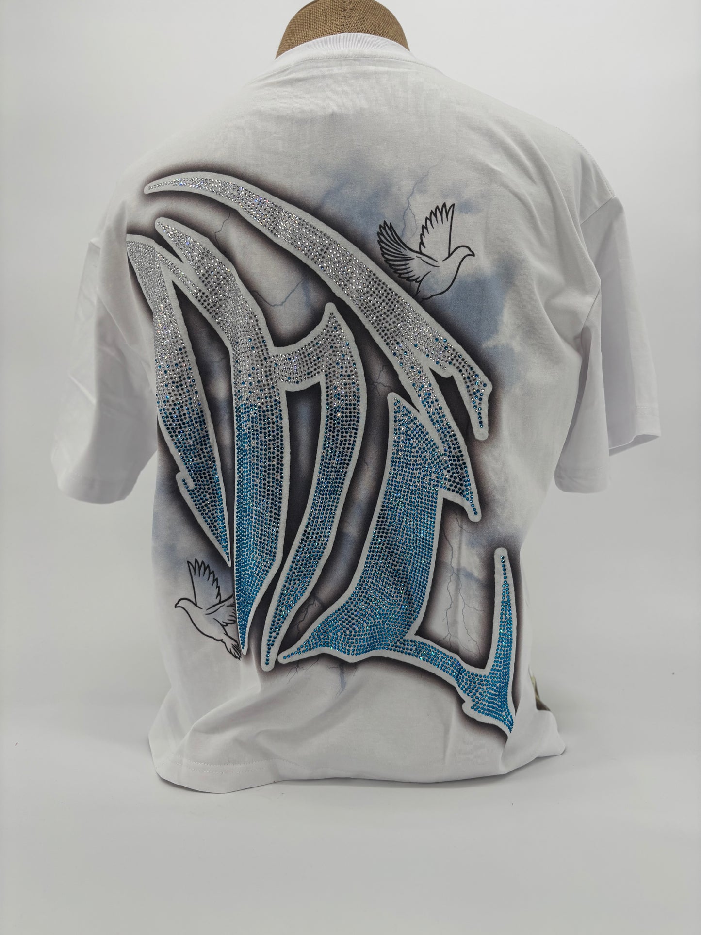Mixed Emotions Dove Rhinestone Tee