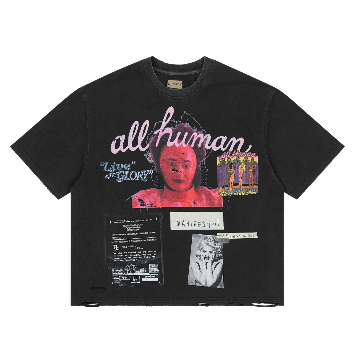 All Human Terapia Tee Blk