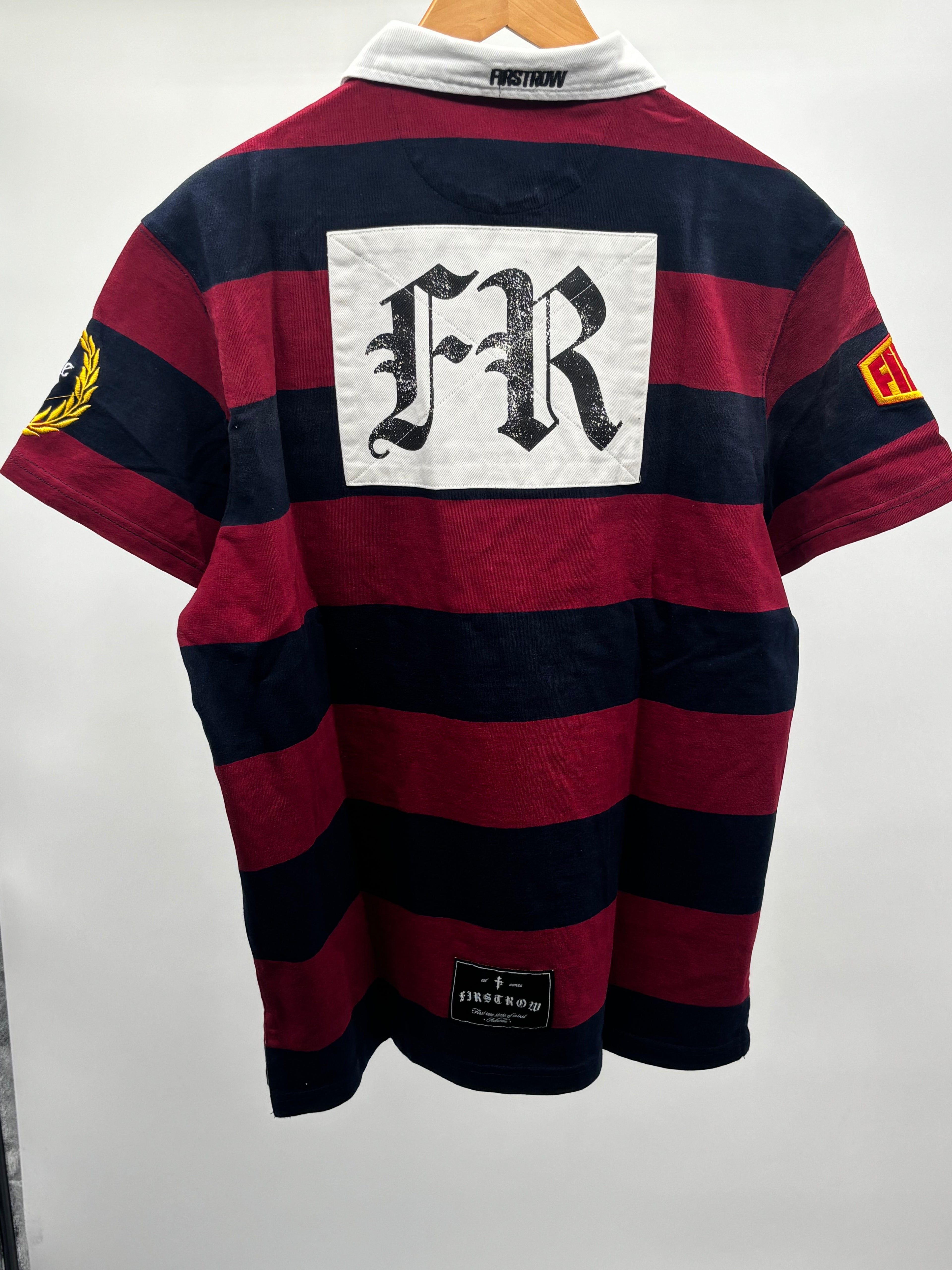 First Row Rugby Polo Burgundy
