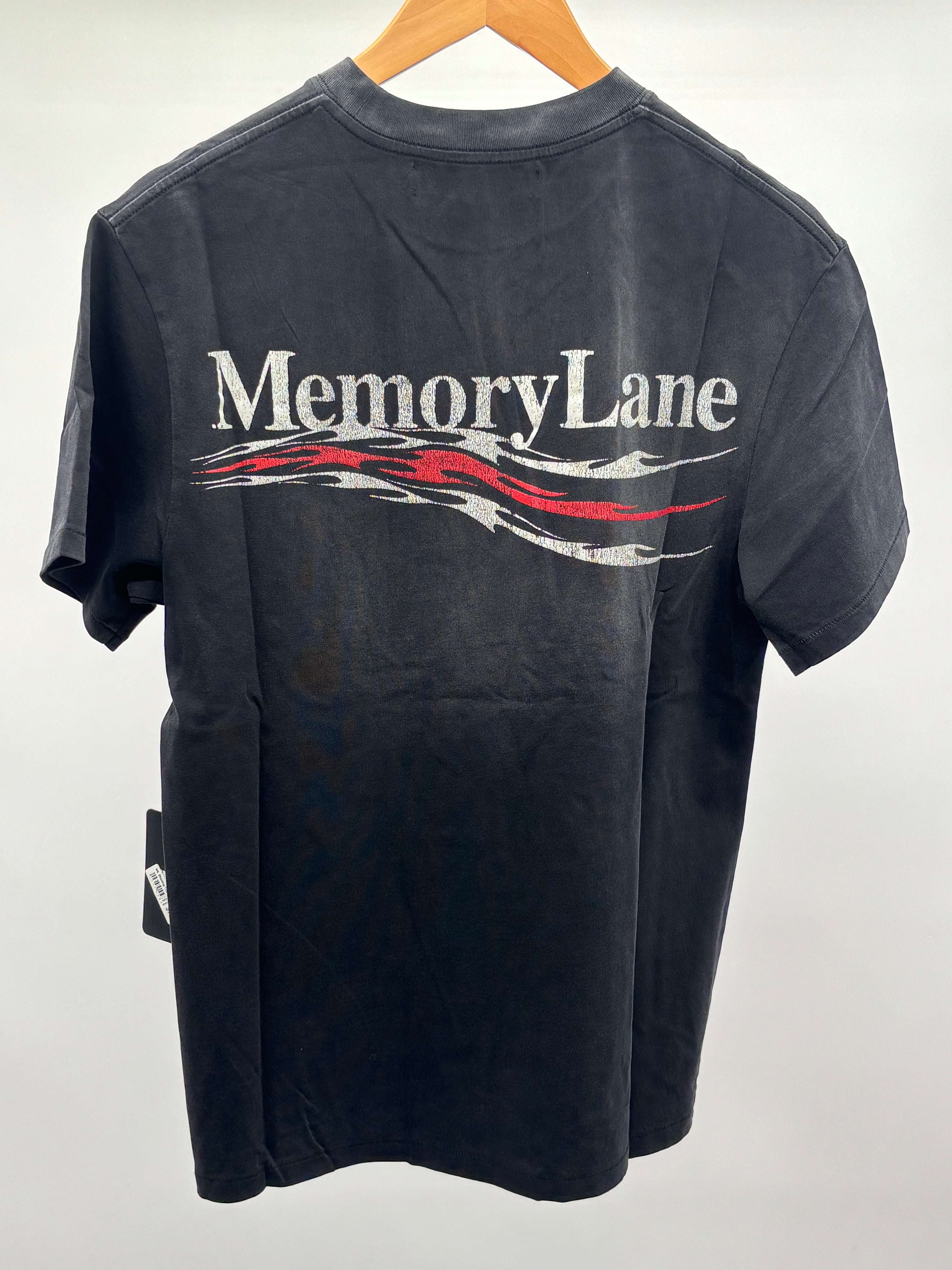 Memory Lane Blazing Trails Tee Vntg Blk