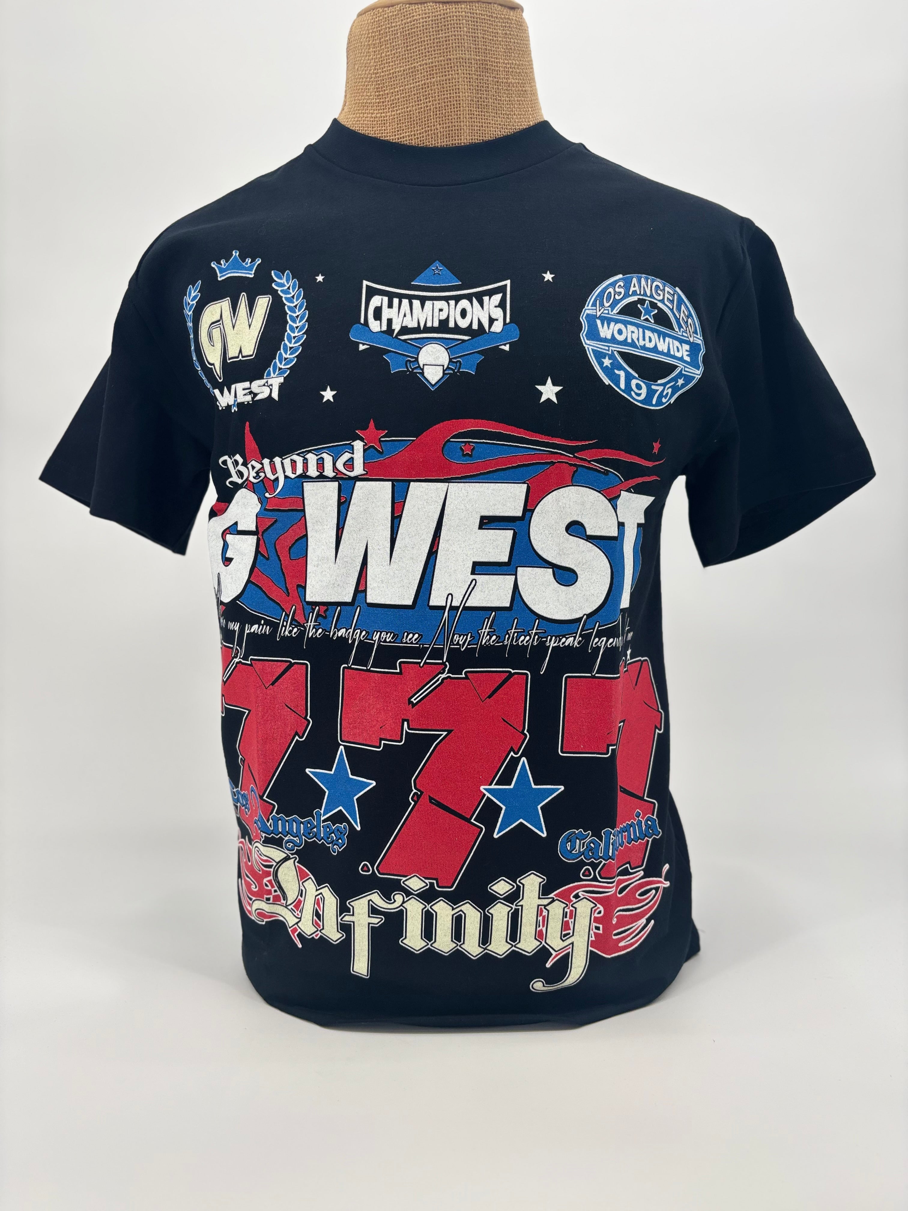 GWest 777 Tee Blk Blue
