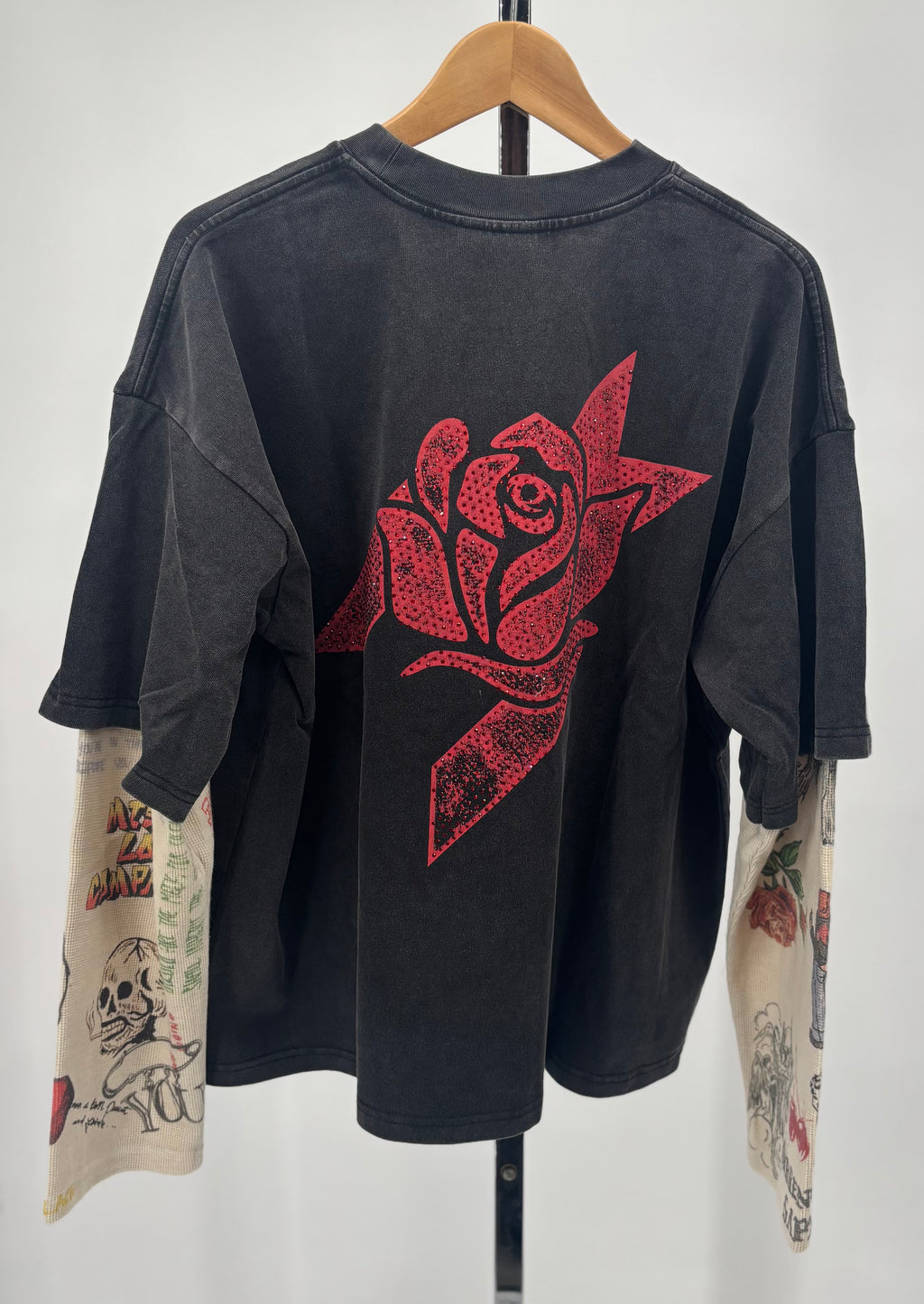 FR Graffiti Thermal LS Tee Blk