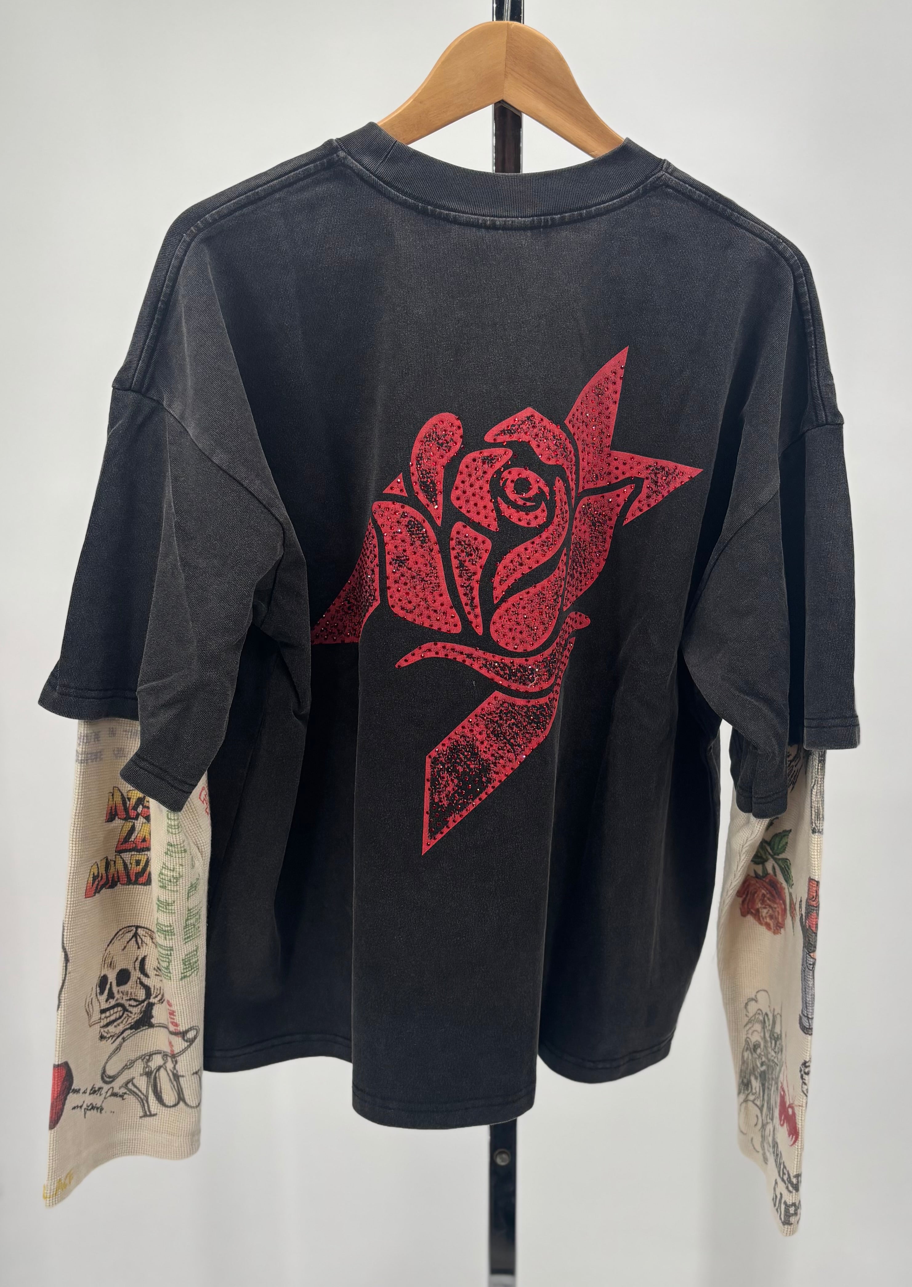 FR Graffiti Thermal LS Tee Blk