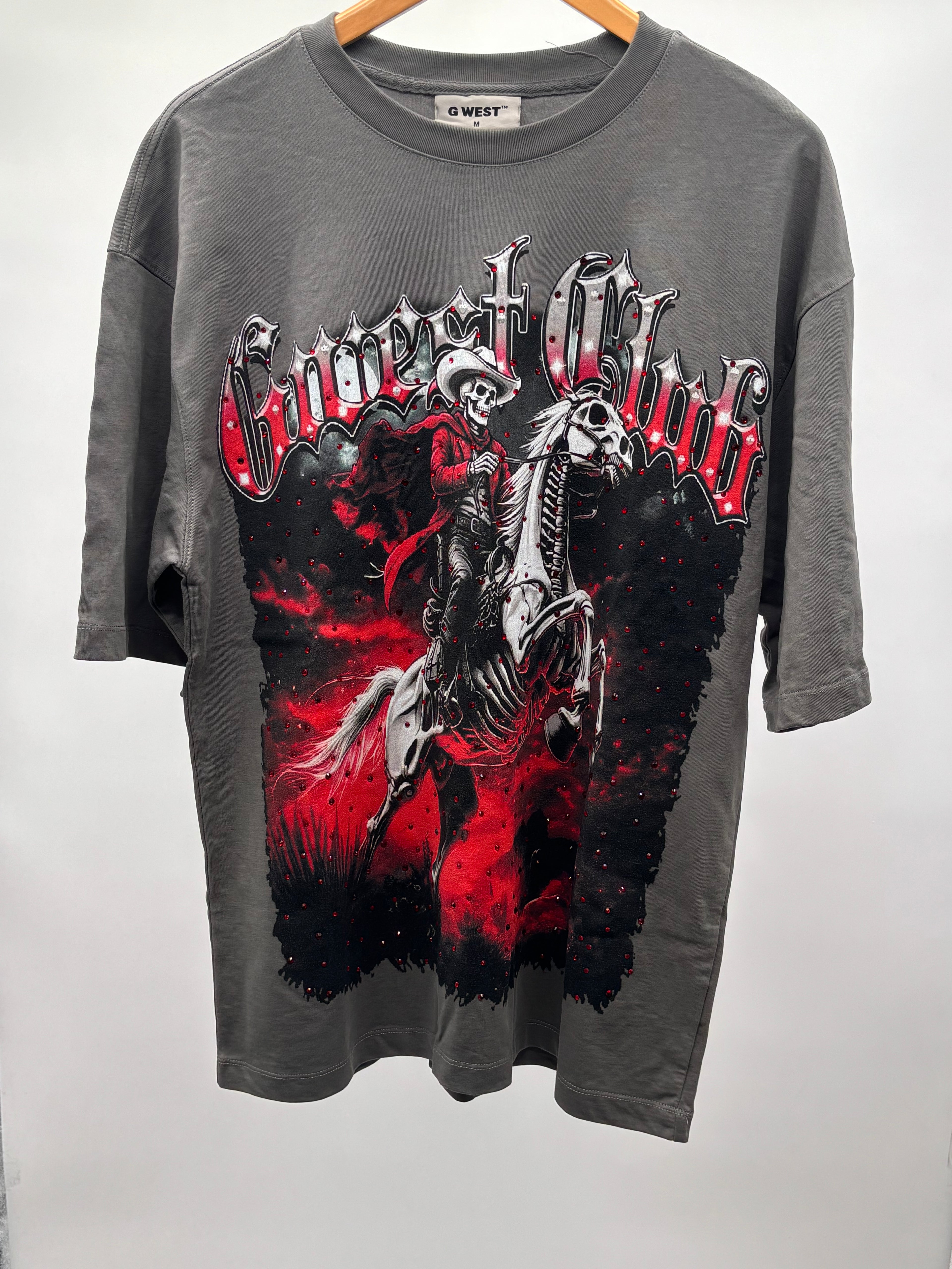 GWest Rider Of Flames Tee Charcoal