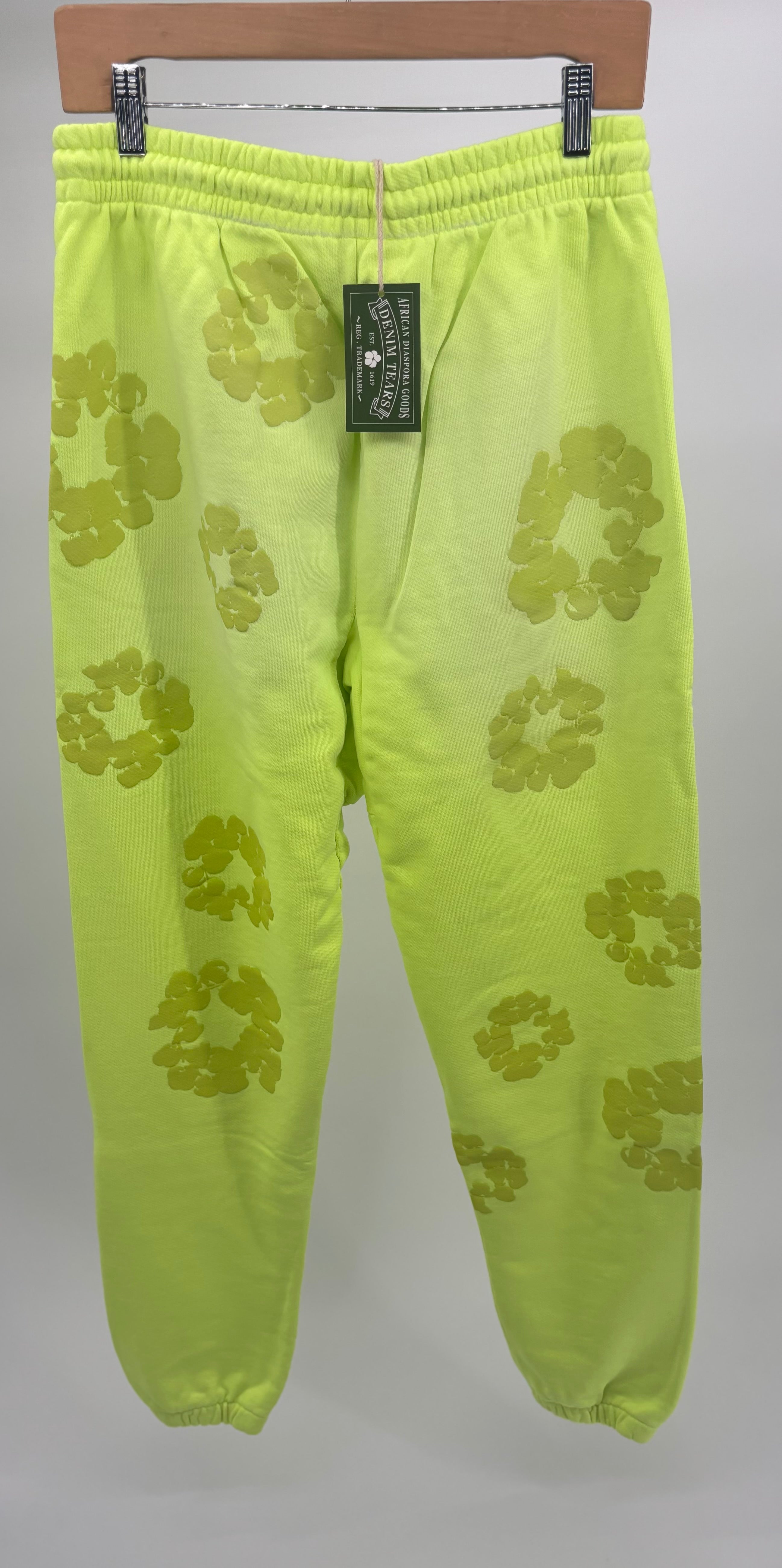 Denim Tears Mono Wreath Sweatpants Neon