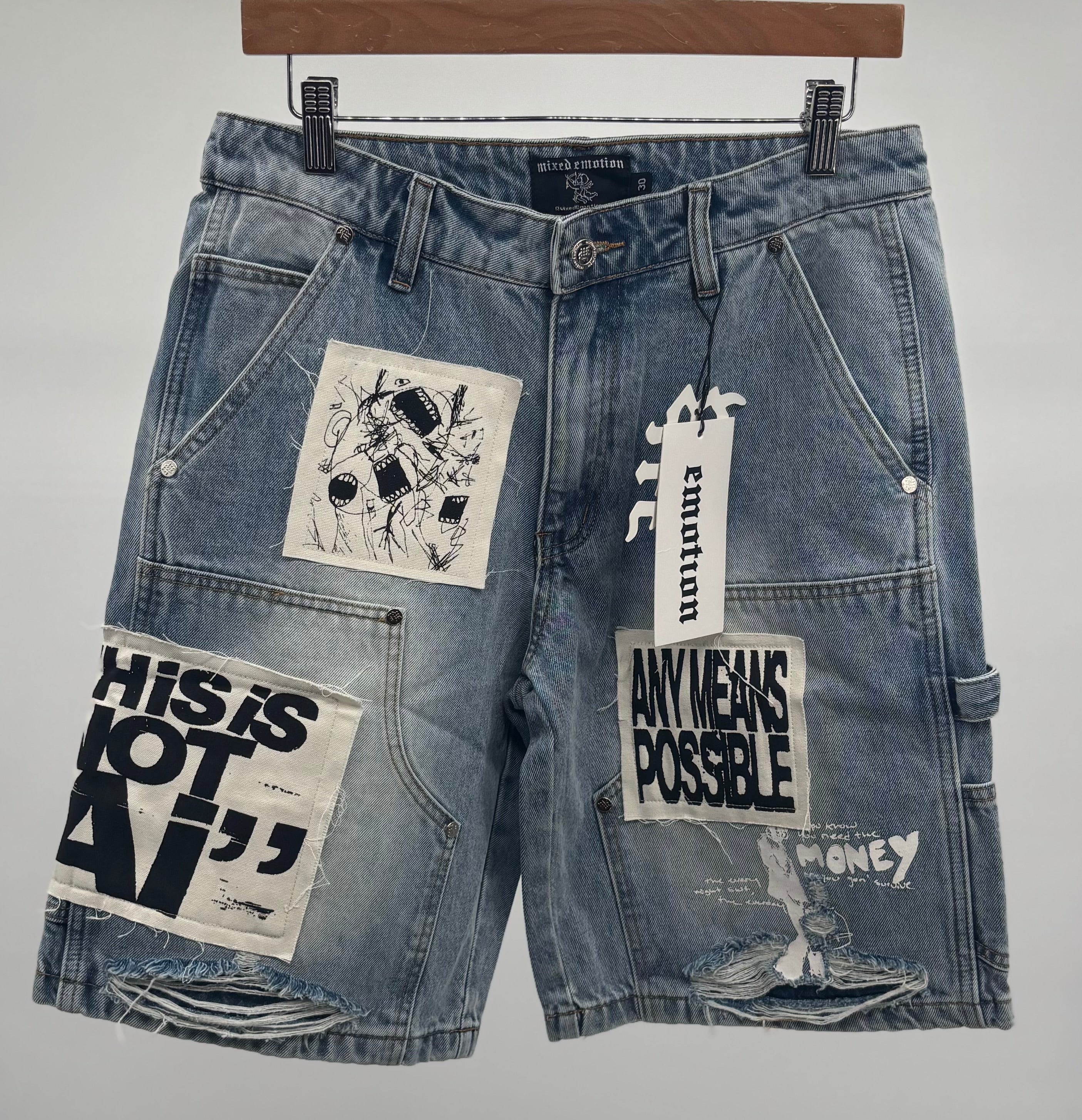 M.E. Blue A1 Denim Shorts