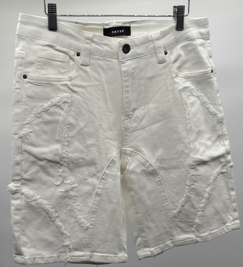 Crysp Rigged Shorts White
