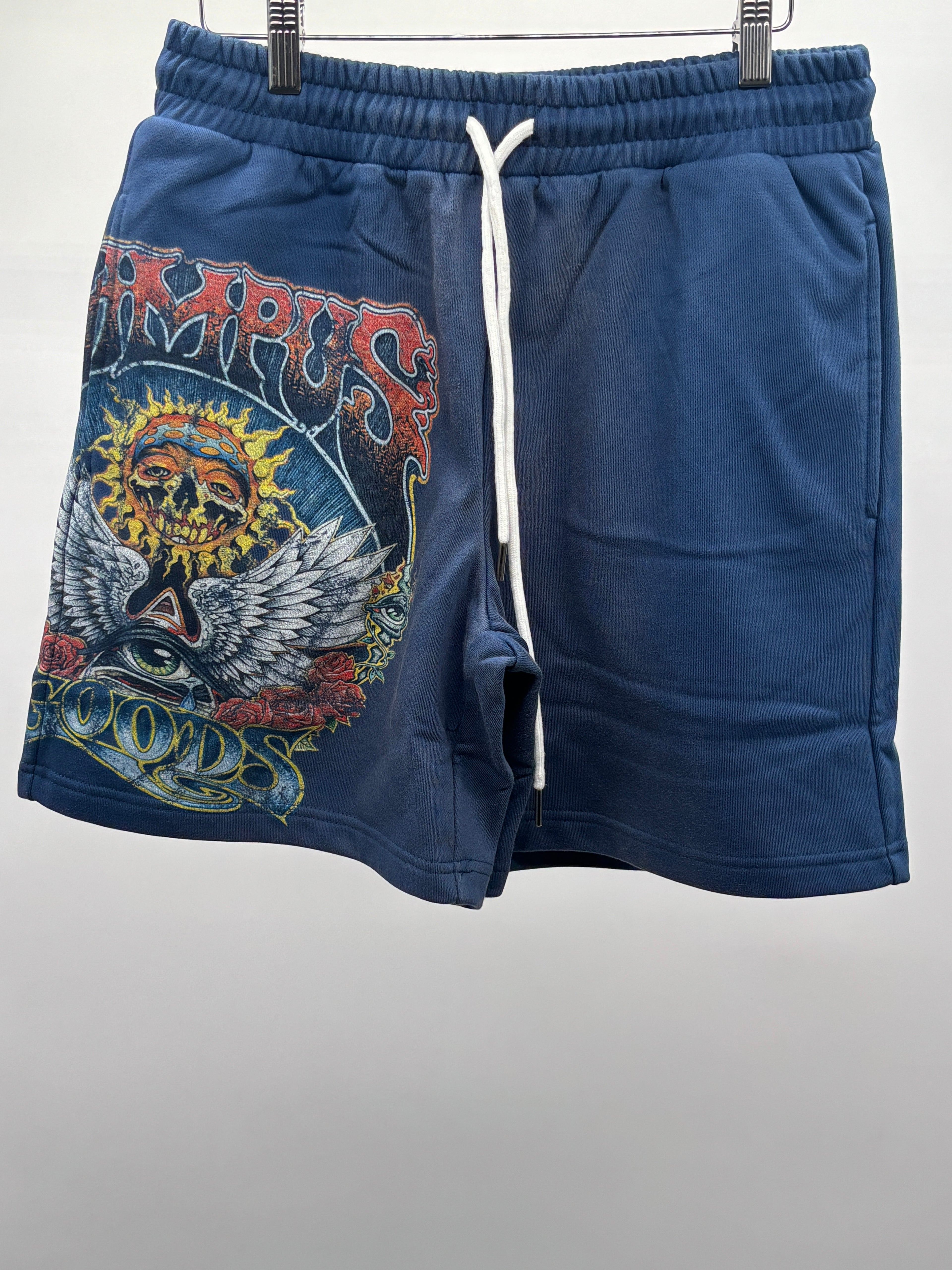Campus Psychedelic Terry Shorts Blue