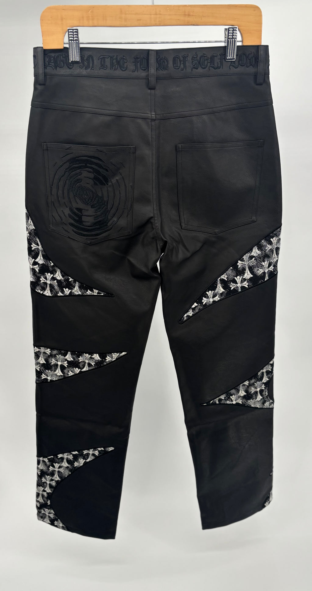 S.H. Sabotage Leather Pants Blk