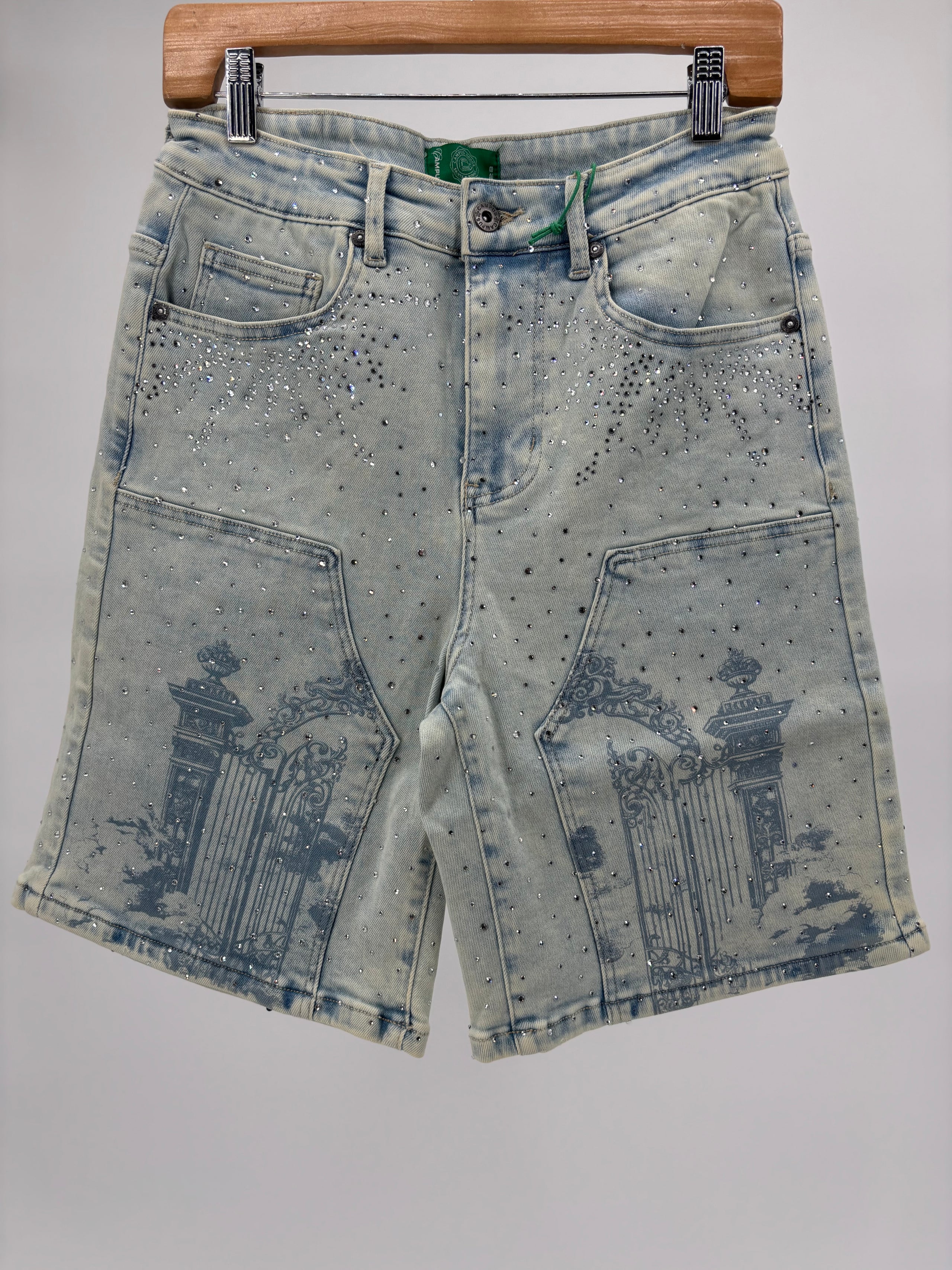Campus Kingdom Jorts Lt Blue