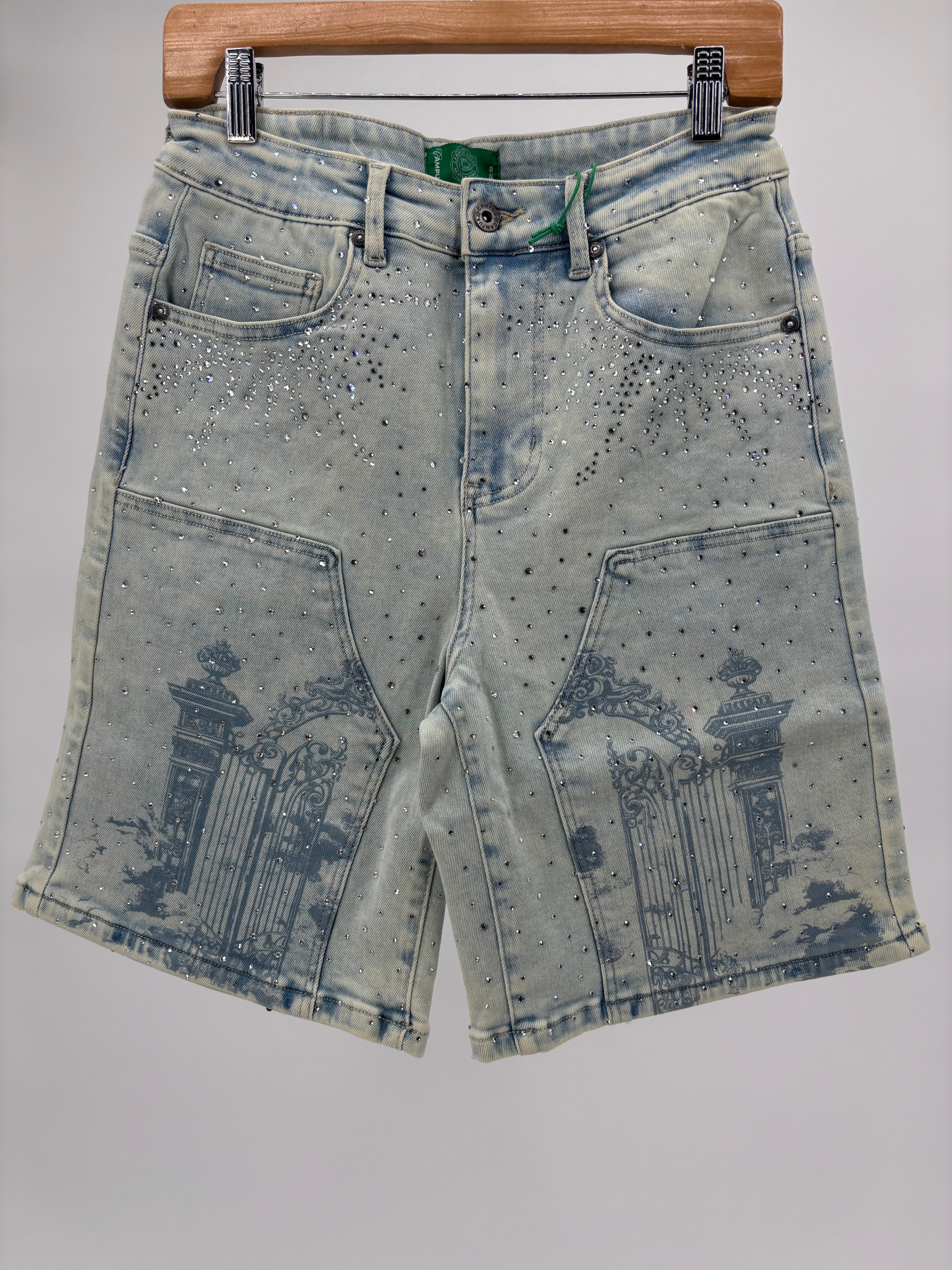 Campus Kingdom Jorts Lt Blue