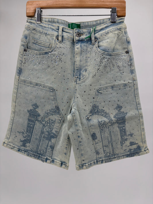Campus Kingdom Jorts Lt Blue