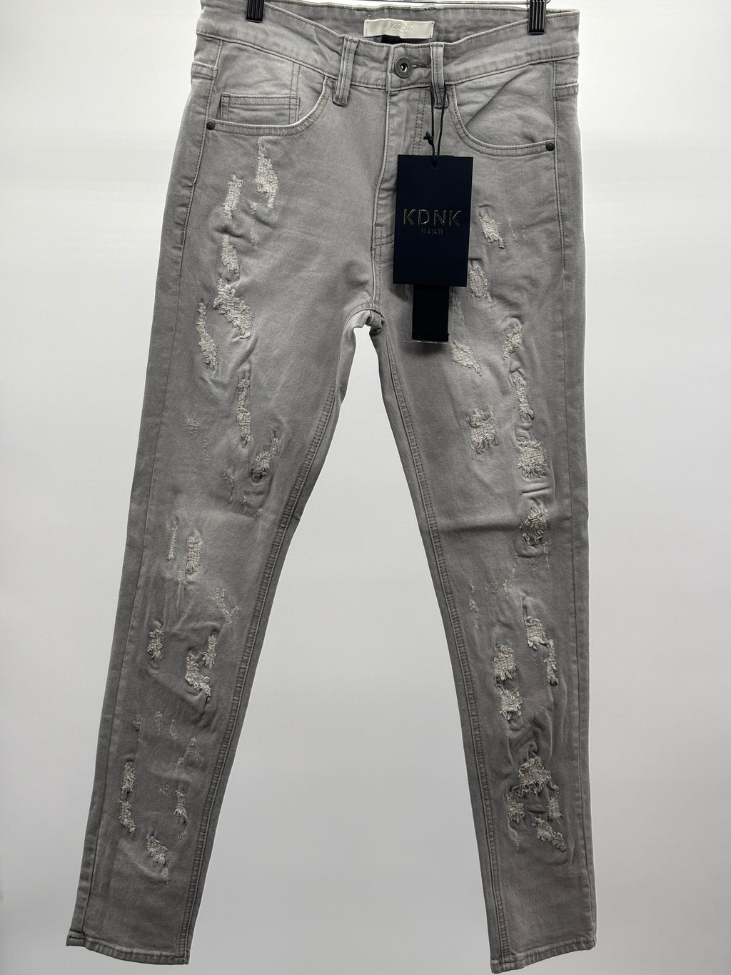KDNK Rip & Repair Jeans Grey