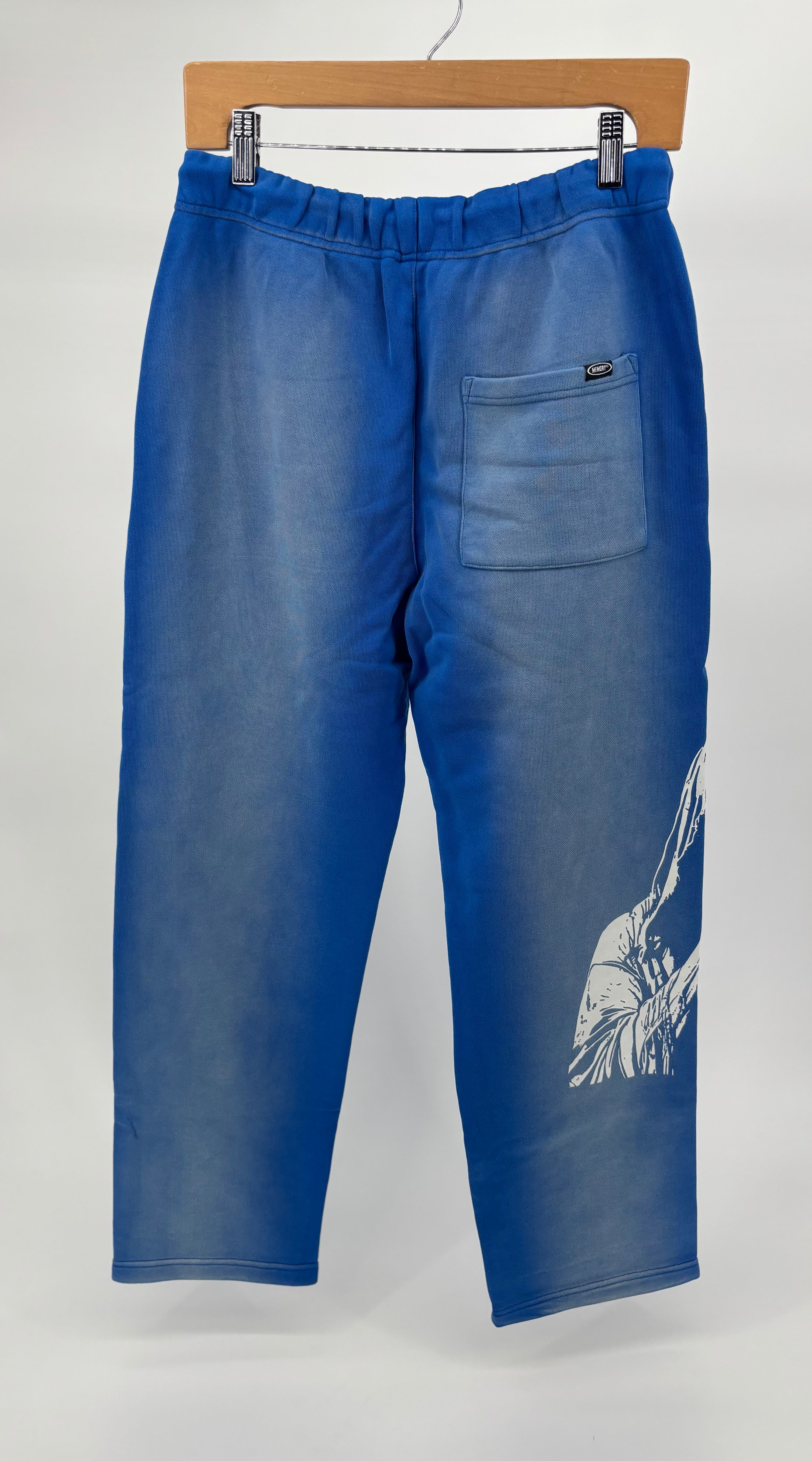 ML Stencil Logo Sweatpants Blue