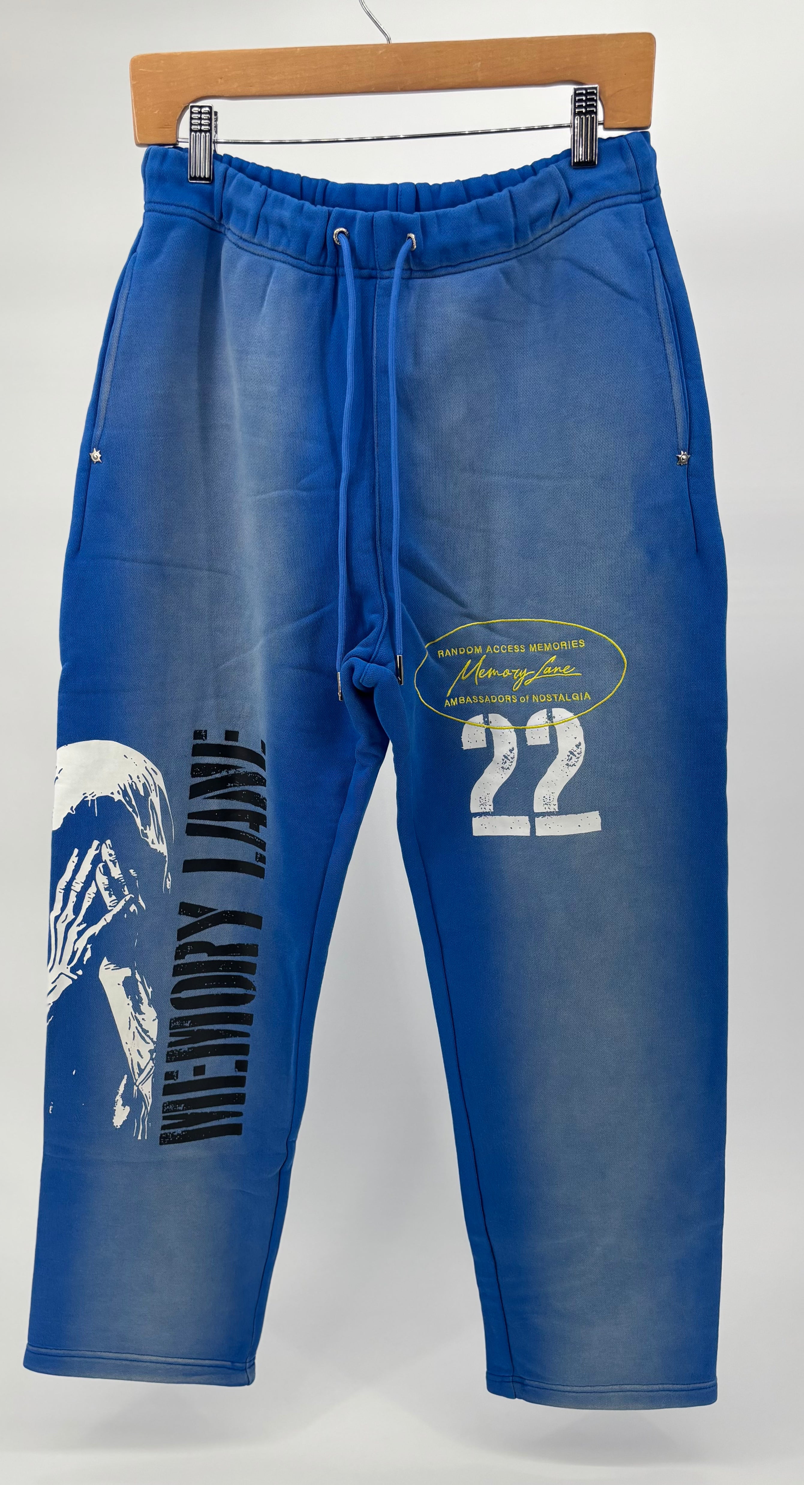 ML Stencil Logo Sweatpants Blue