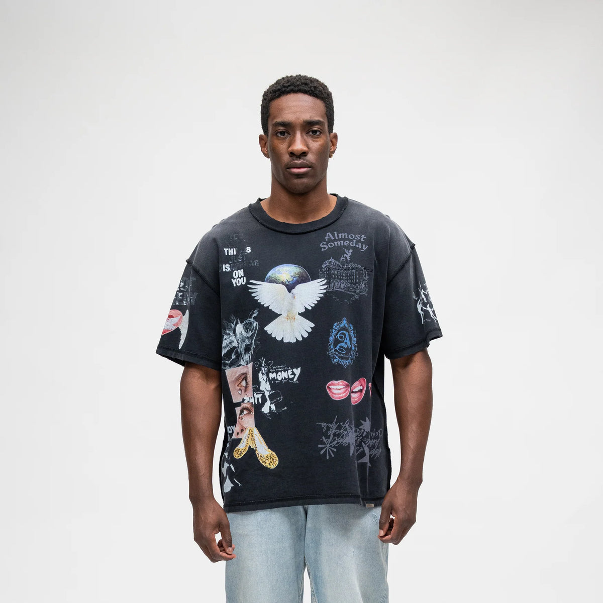 Almost Someday Gallery Tee Black