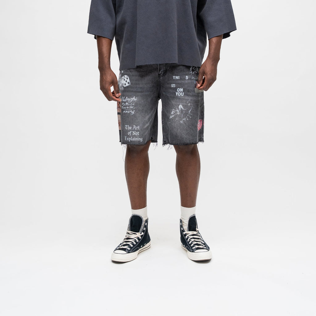 ALSO Gallery Denim Jort Blk