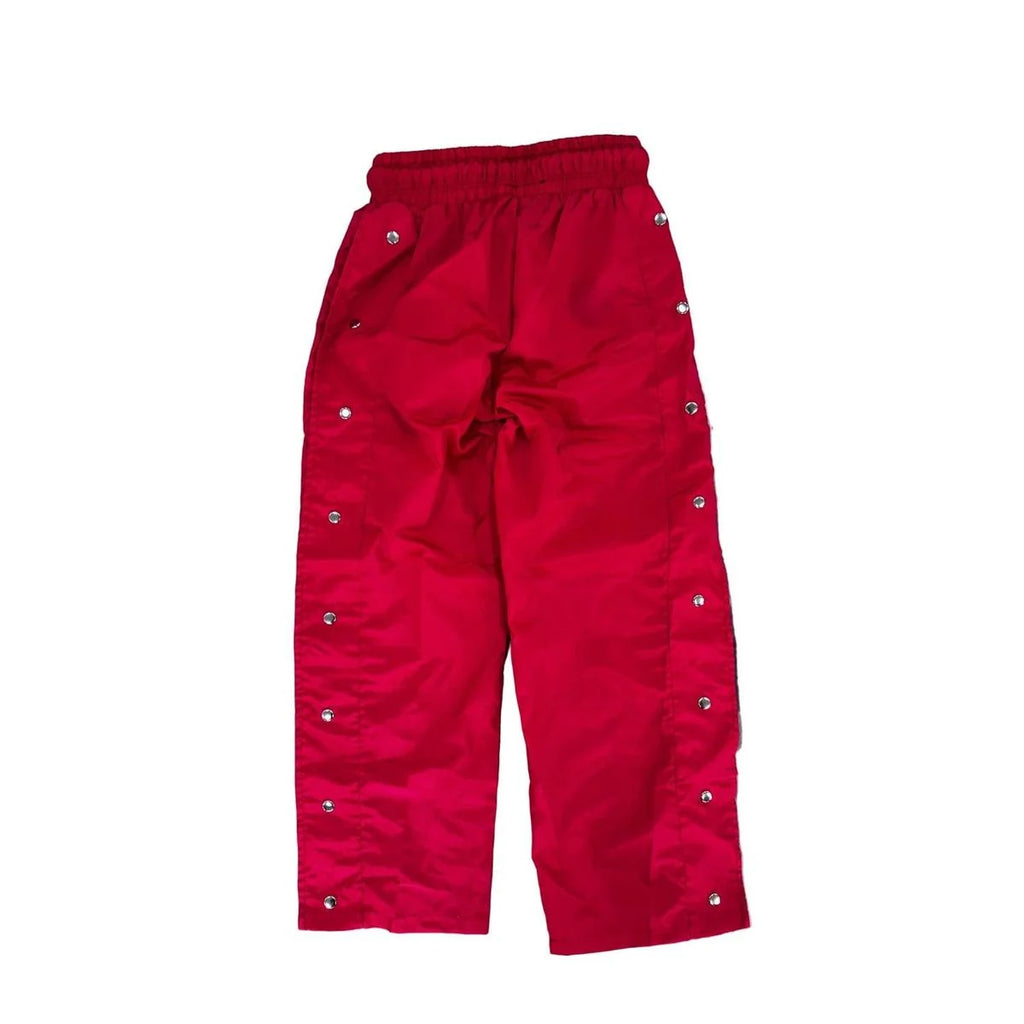 Forever Situated Nylon Track Pants Red