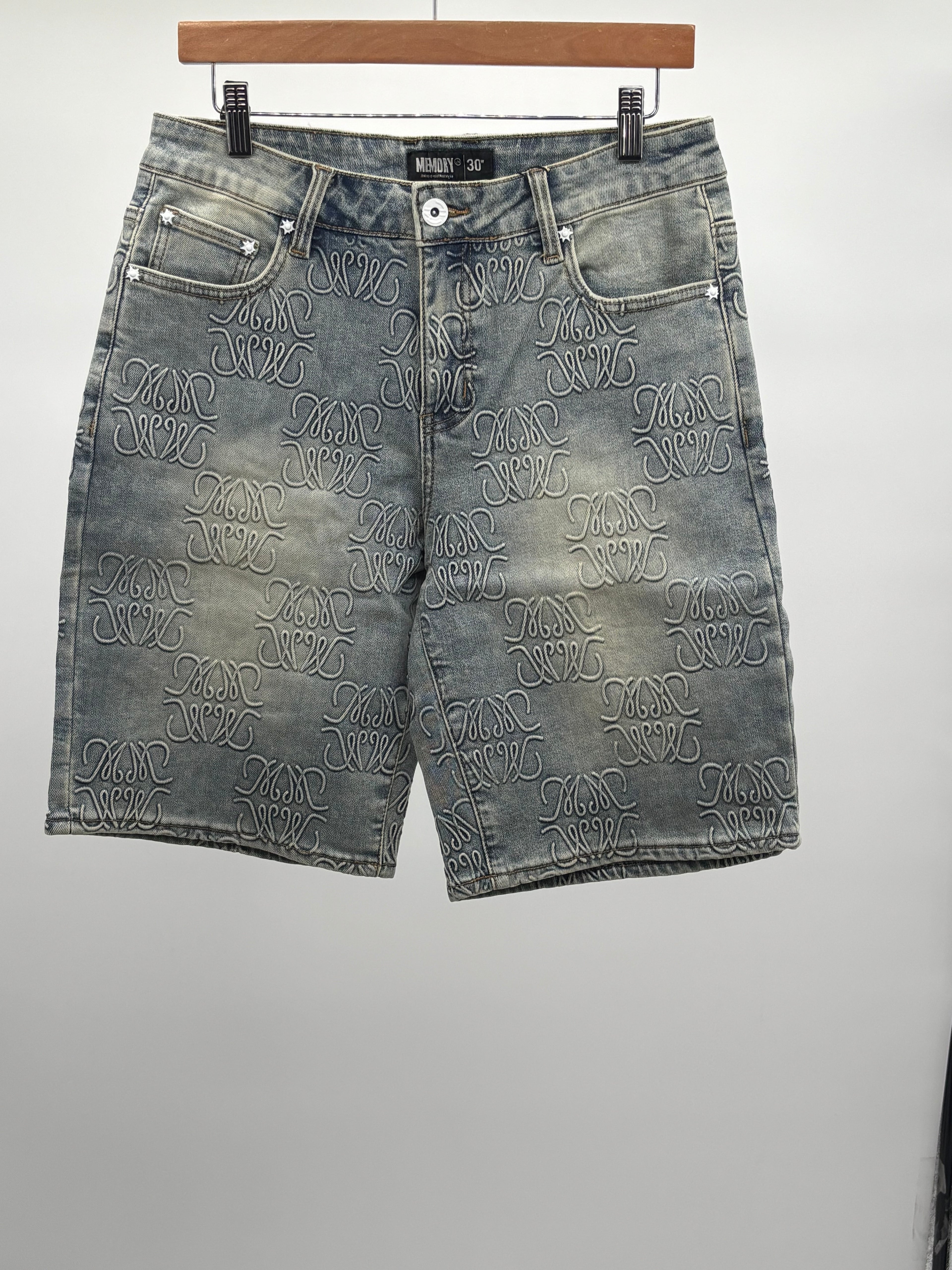 ML Monogram Denim Short Blue Rinse
