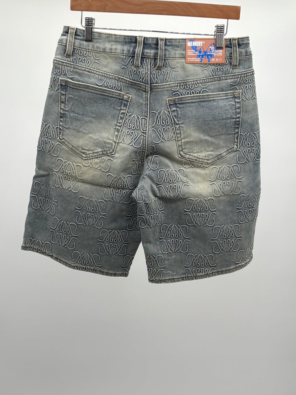 ML Monogram Denim Short Blue Rinse