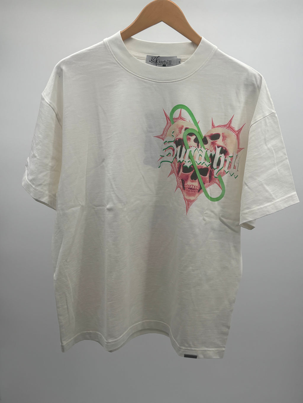 SH Paperclip Tee White