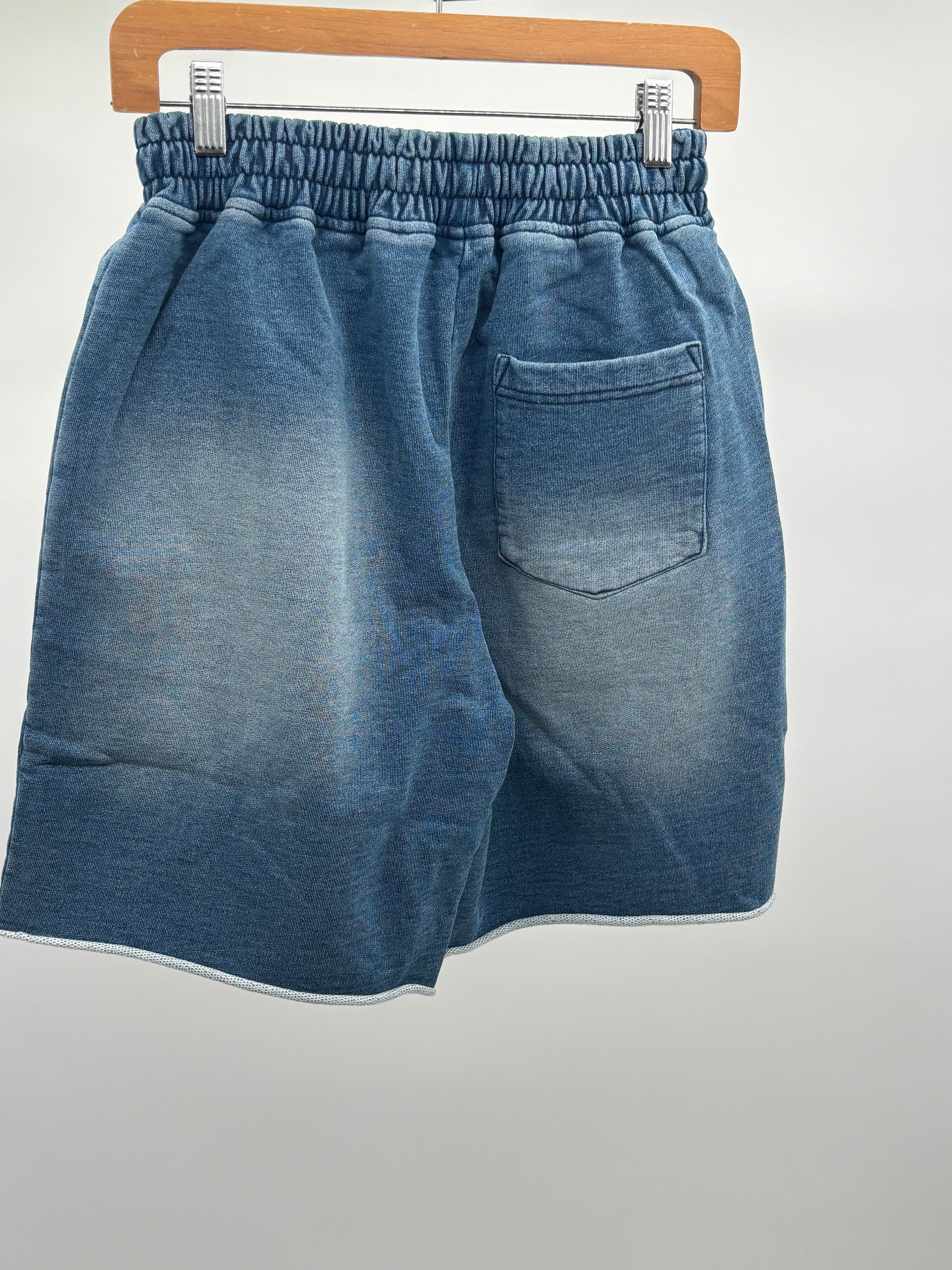Prestige Star Rhinestone Shorts Blue