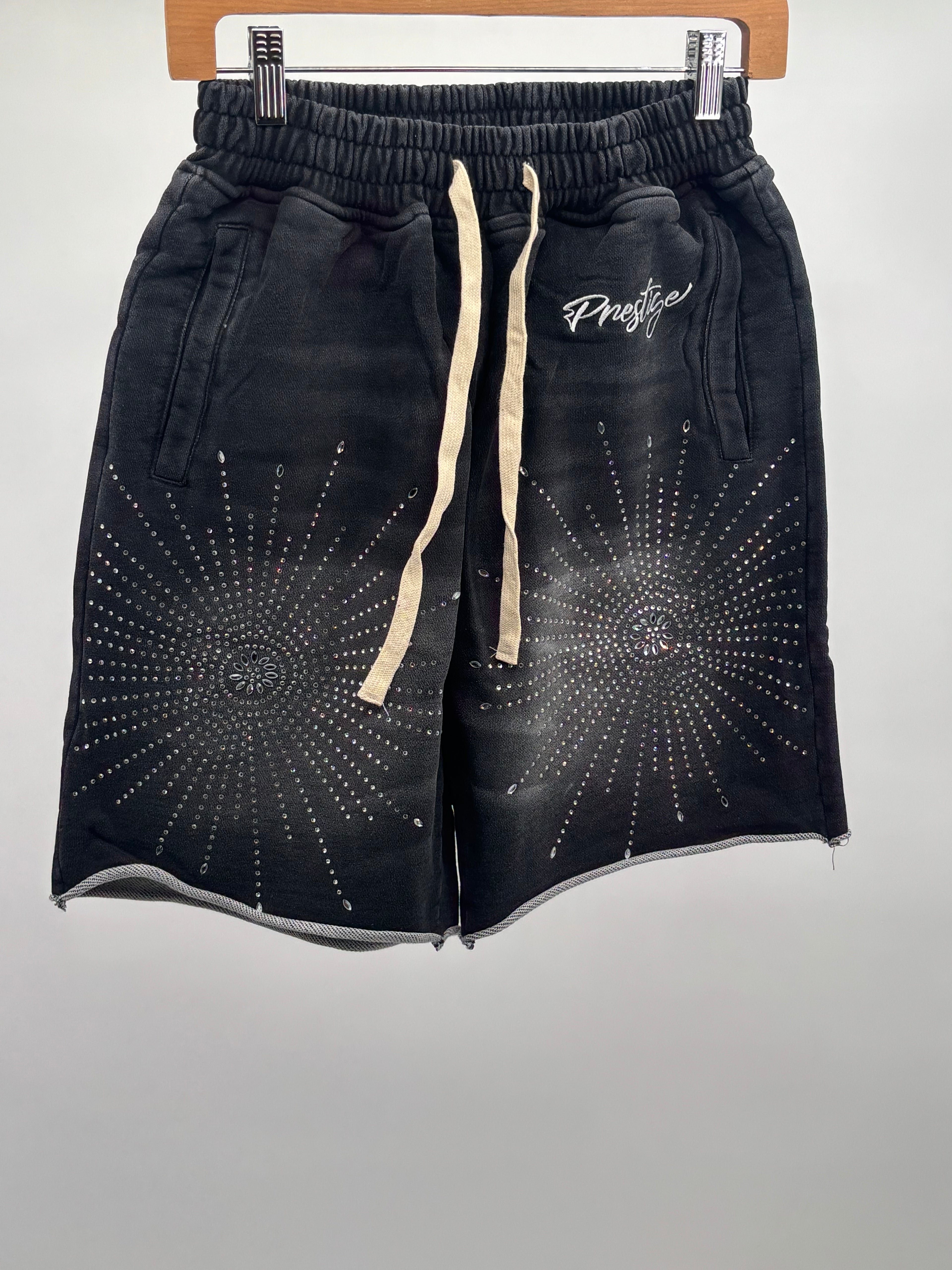 Prestige Star Rhinestone Shorts Blk