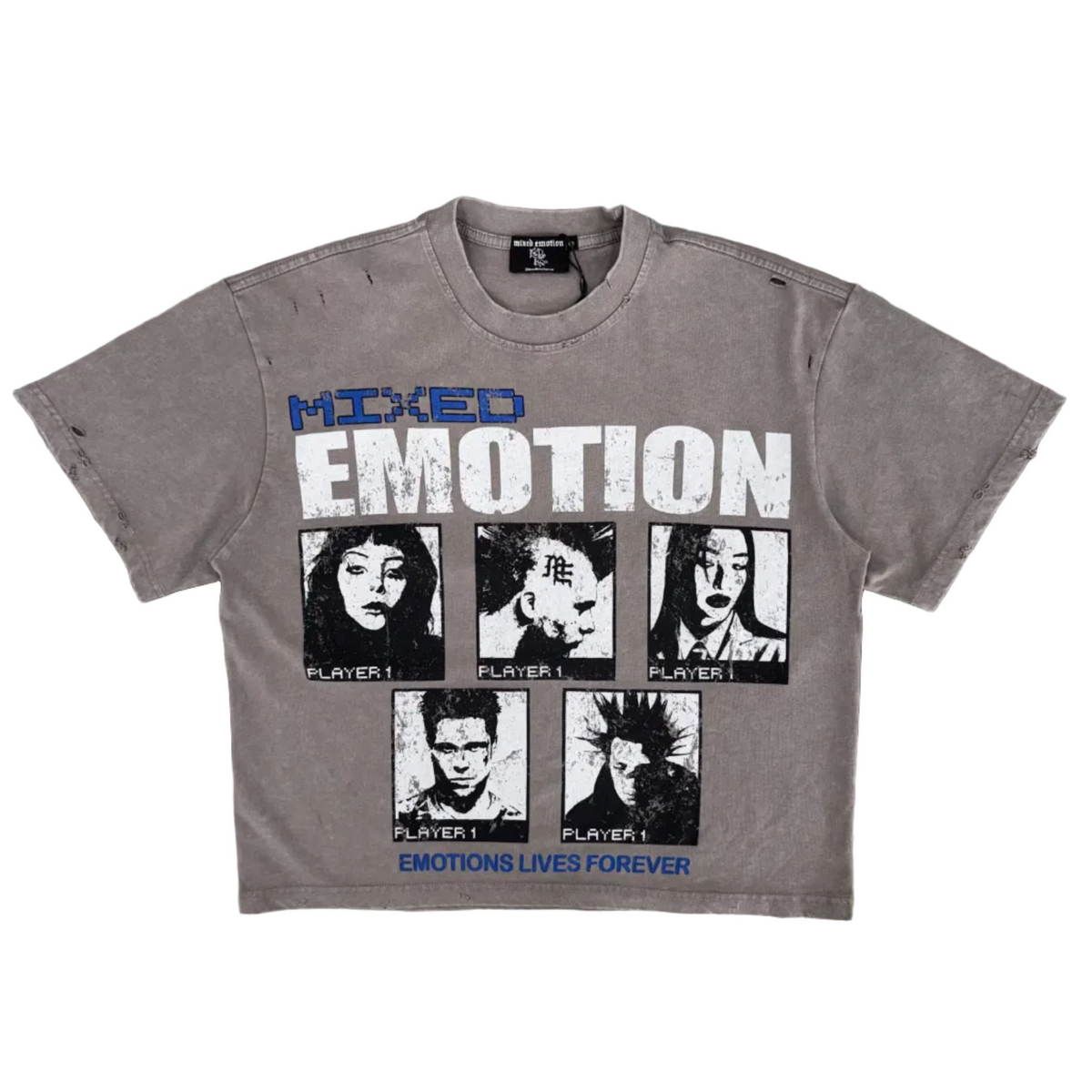 Mixed Emotions Grey Gallery Tee