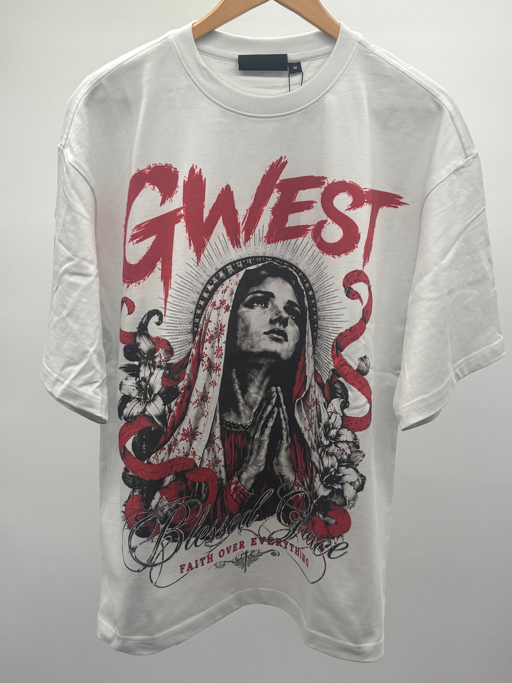 GWest Blessed Grace Tee Wht Red