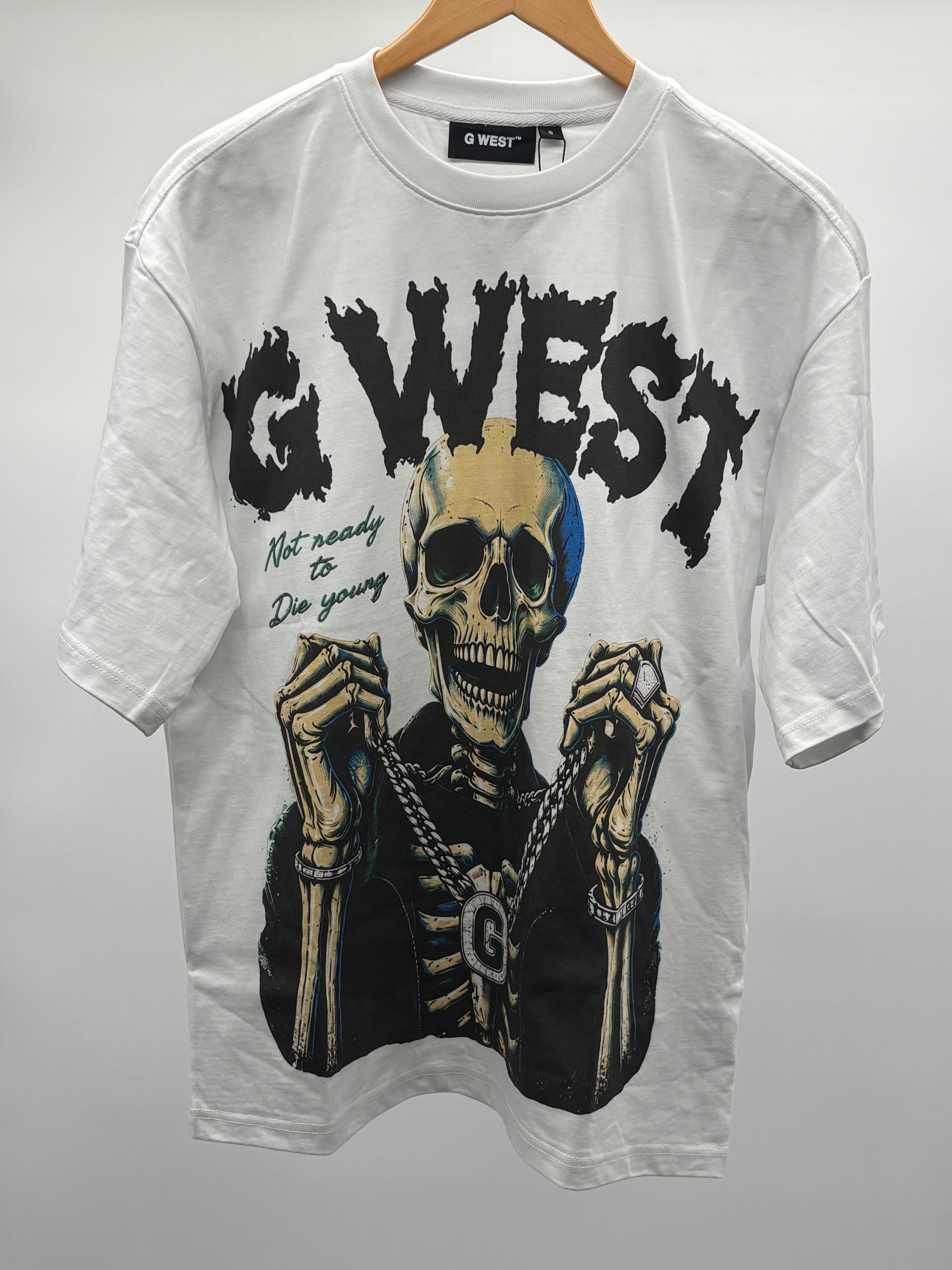 GWest Grim Glory Tee Wht Green