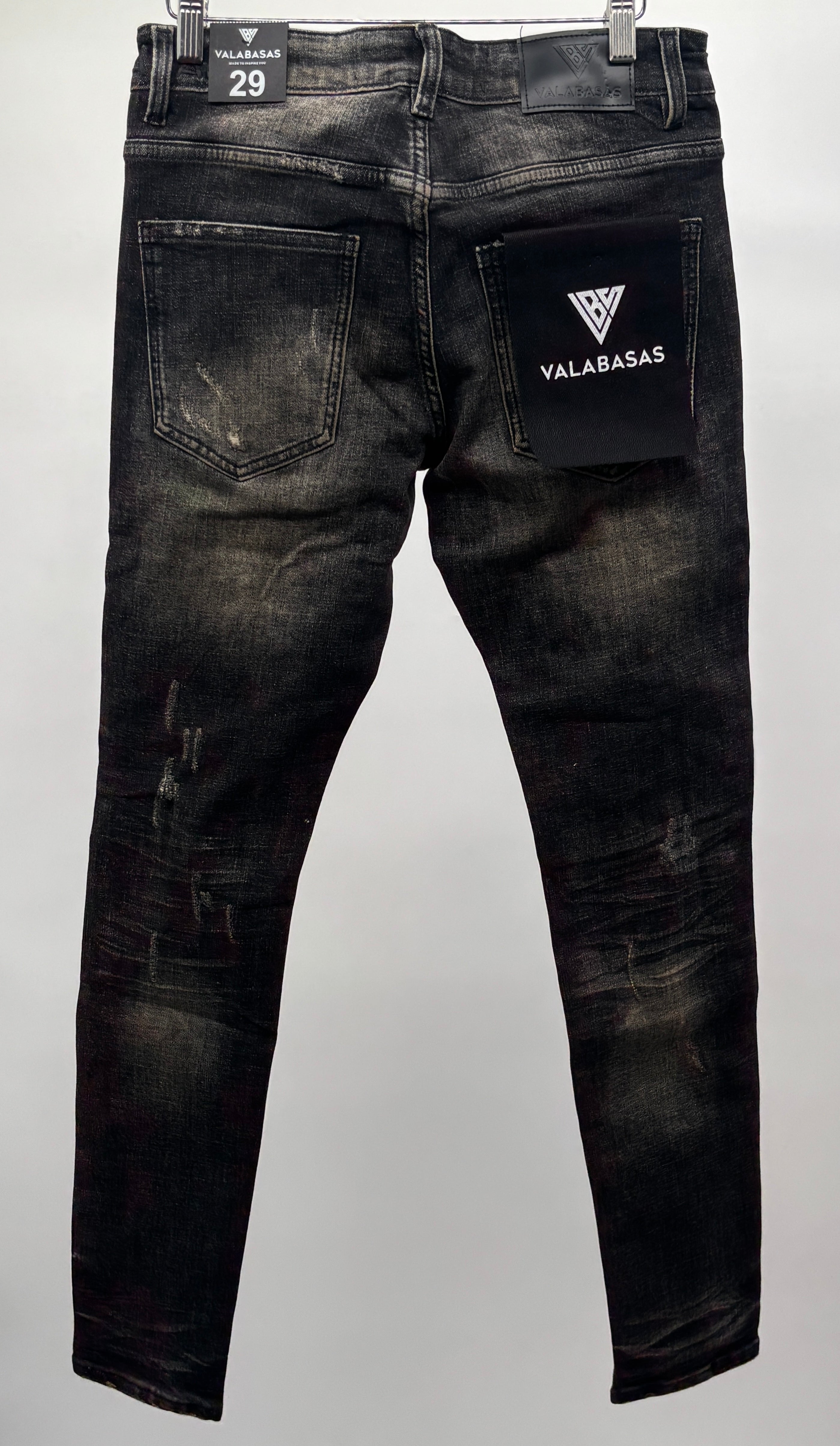 Valabasas Haste Skinny Jeans Blk Grey Wash