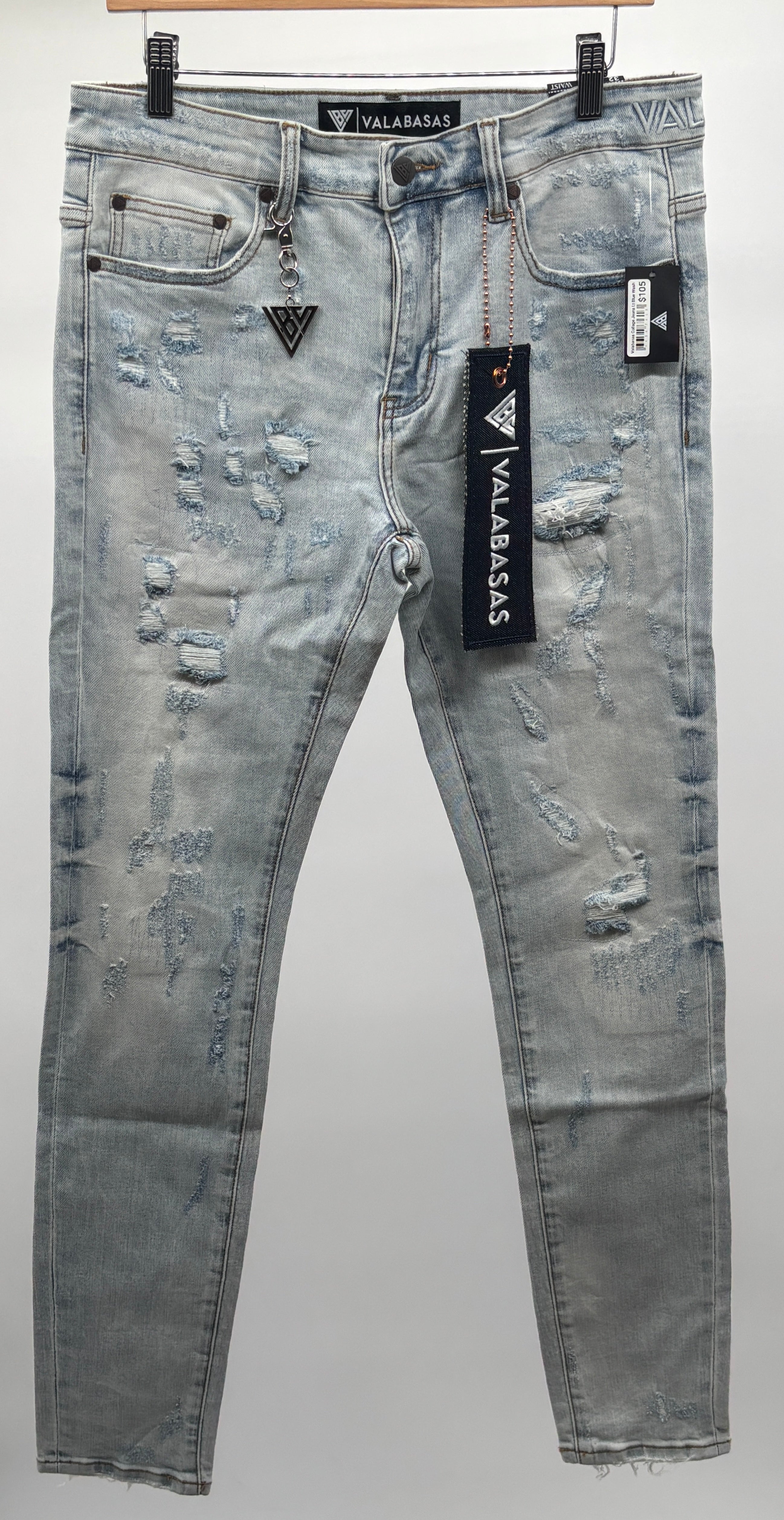 Valabasas Collage Skinny Jeans Lt Blue Wash