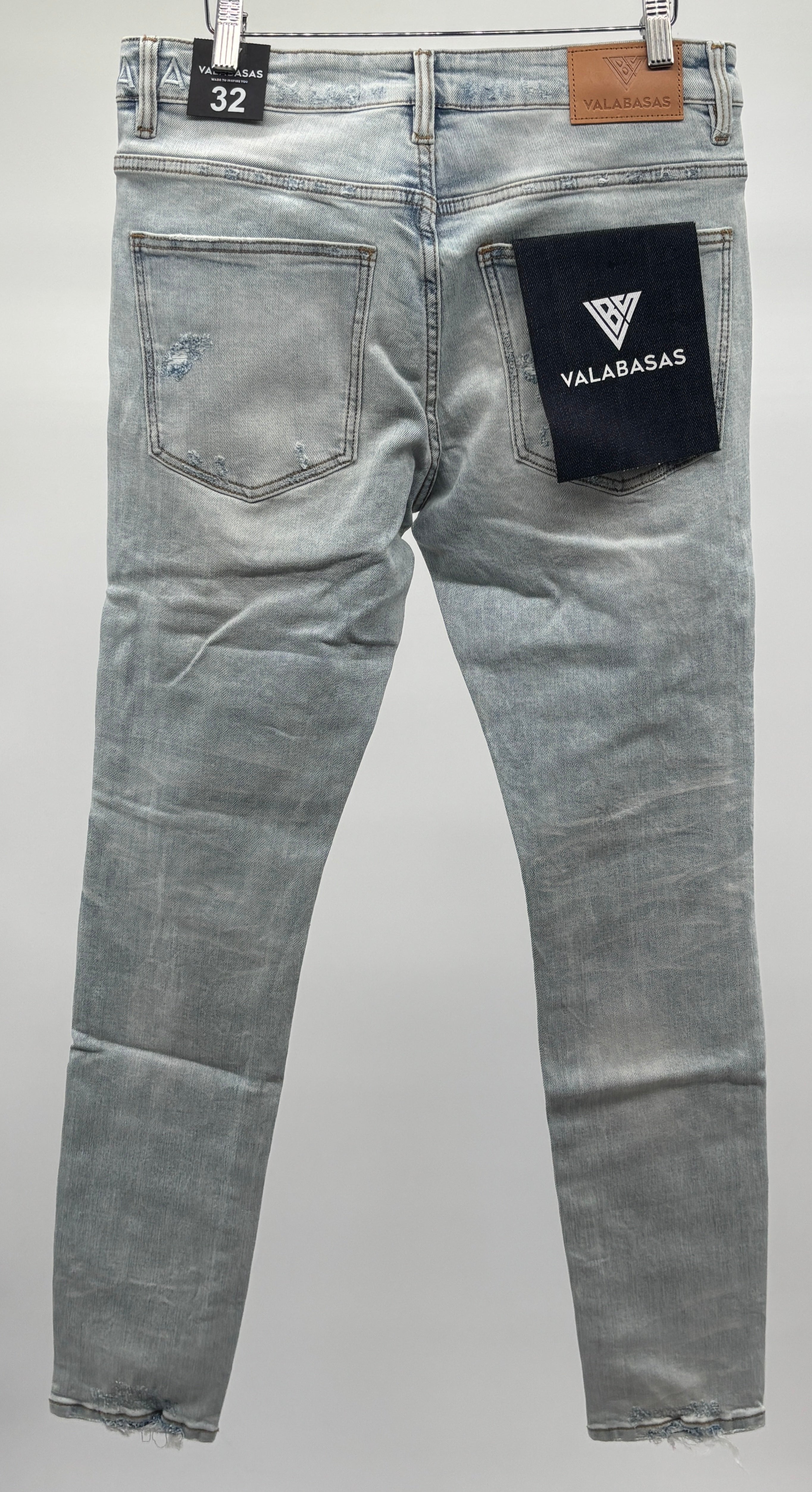 Valabasas Collage Skinny Jeans Lt Blue Wash