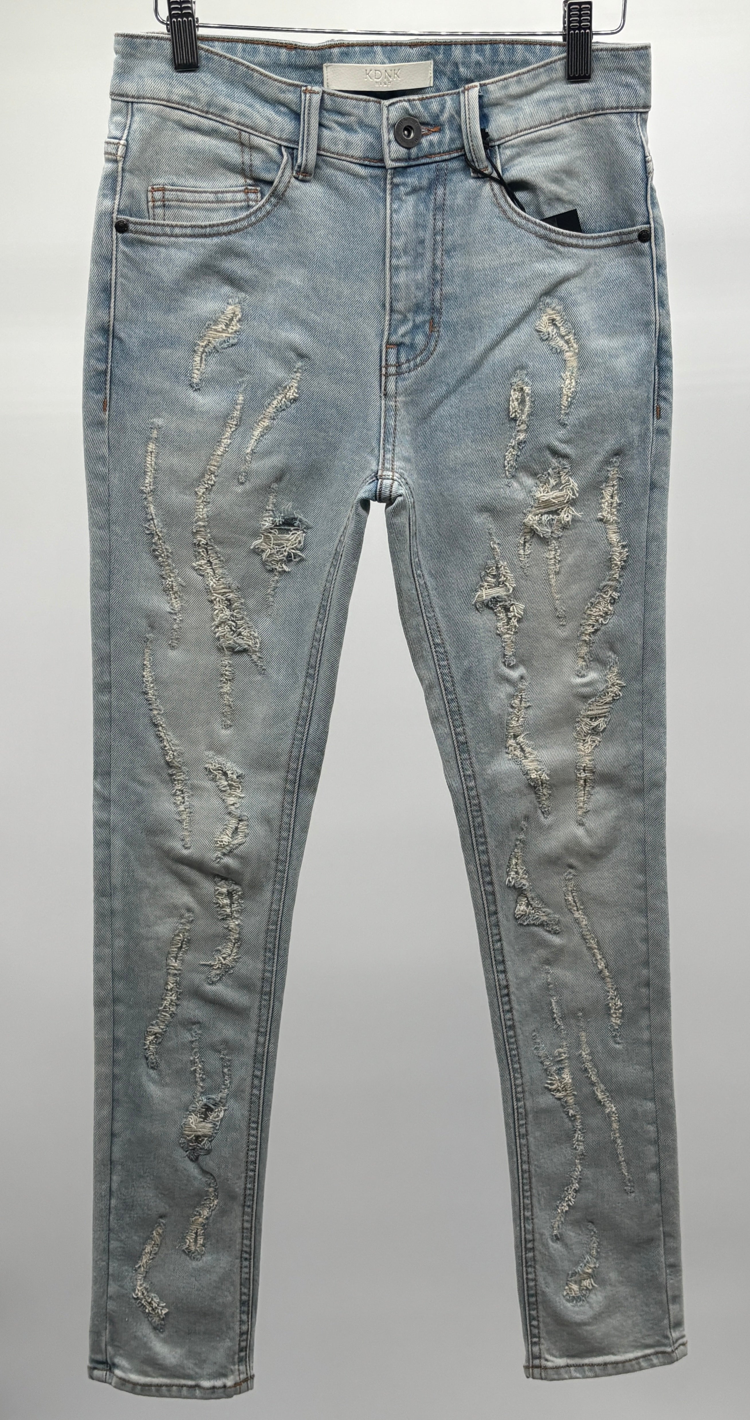KDNK Distressed Jeans Lt Blue