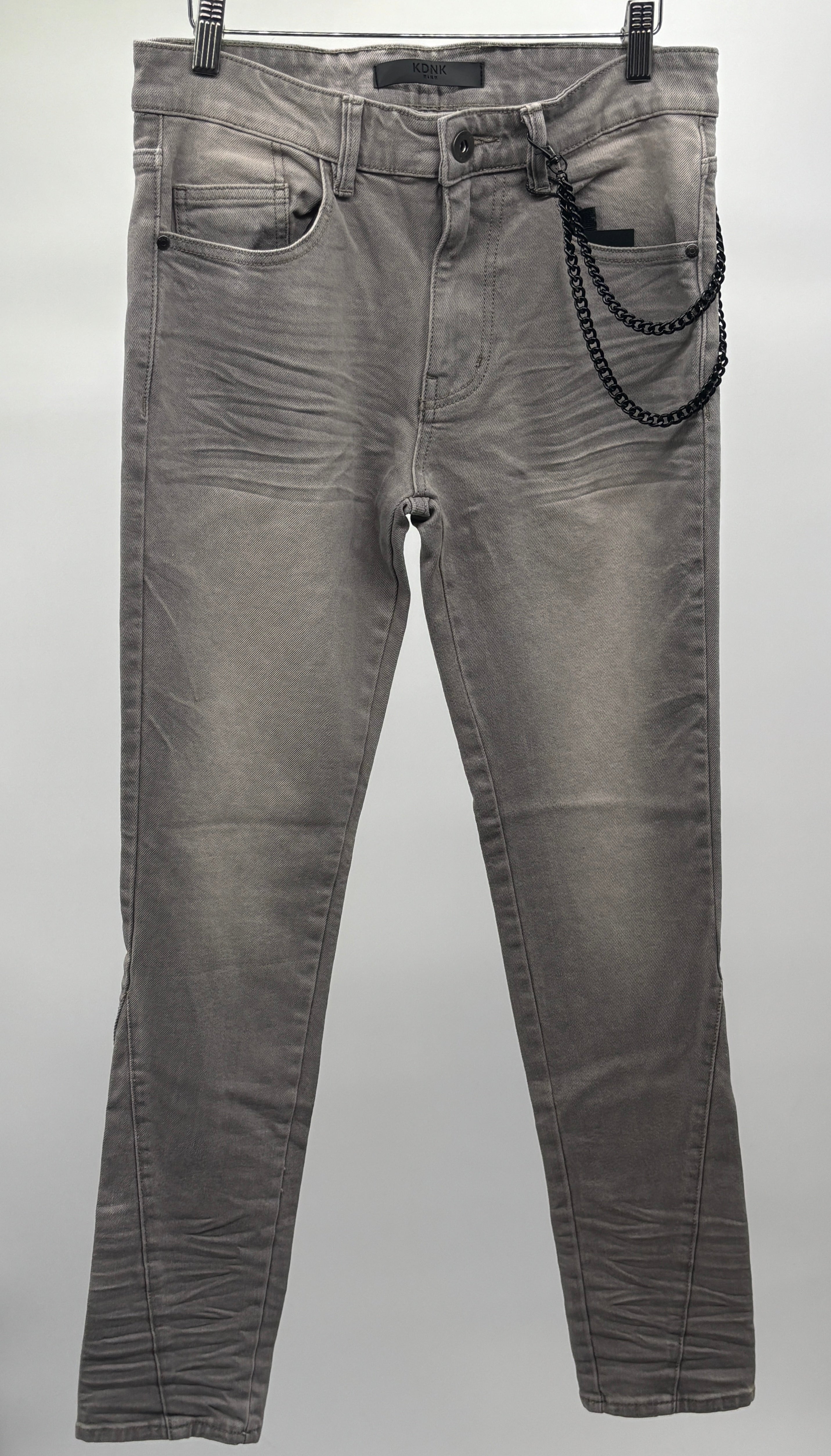 KDNK Panelled Jeans Grey