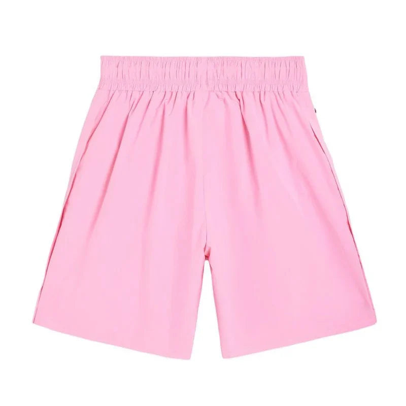 Forever Situated  Nylon Track Shorts Pink