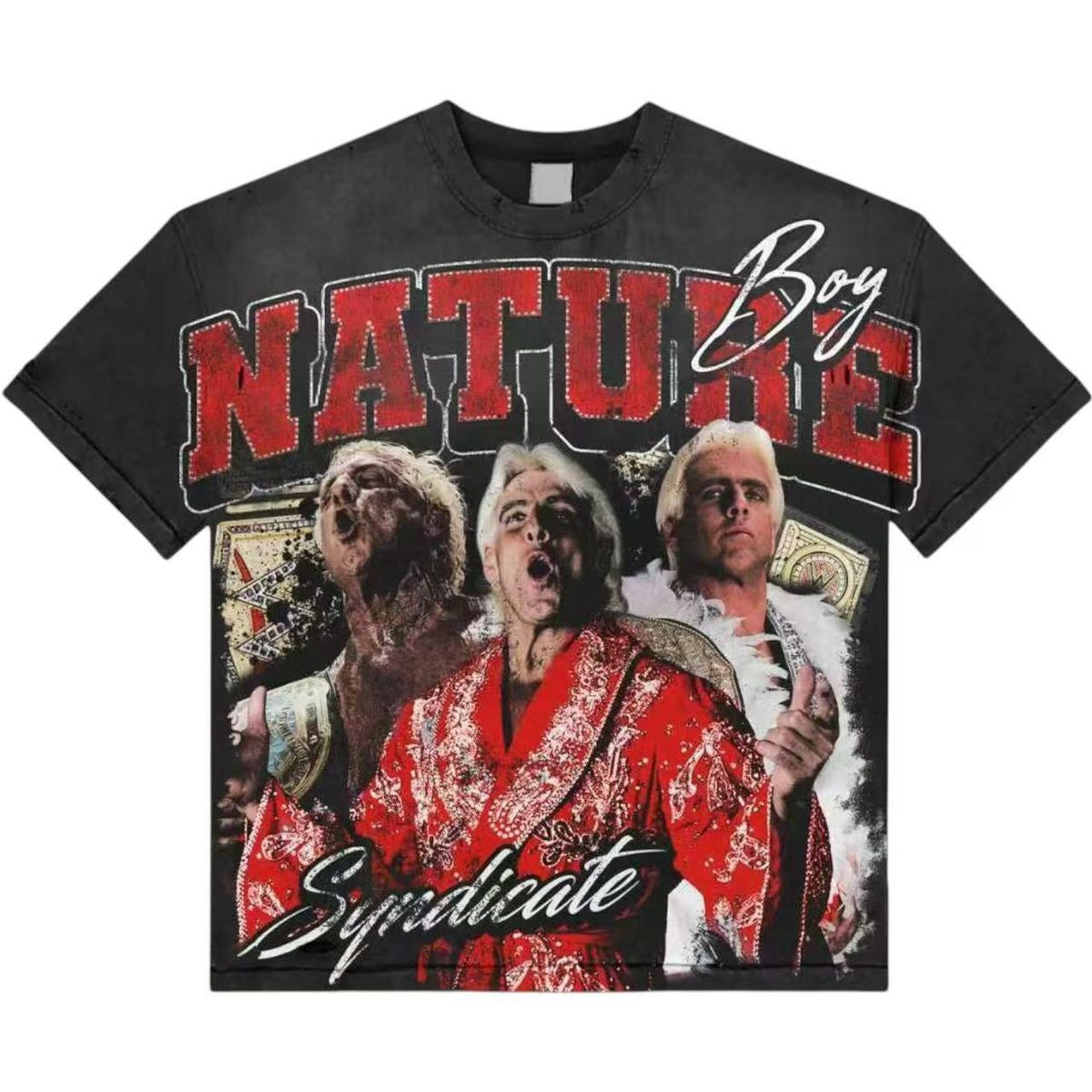 Syndicate Nature Boy Tee Blk Wash