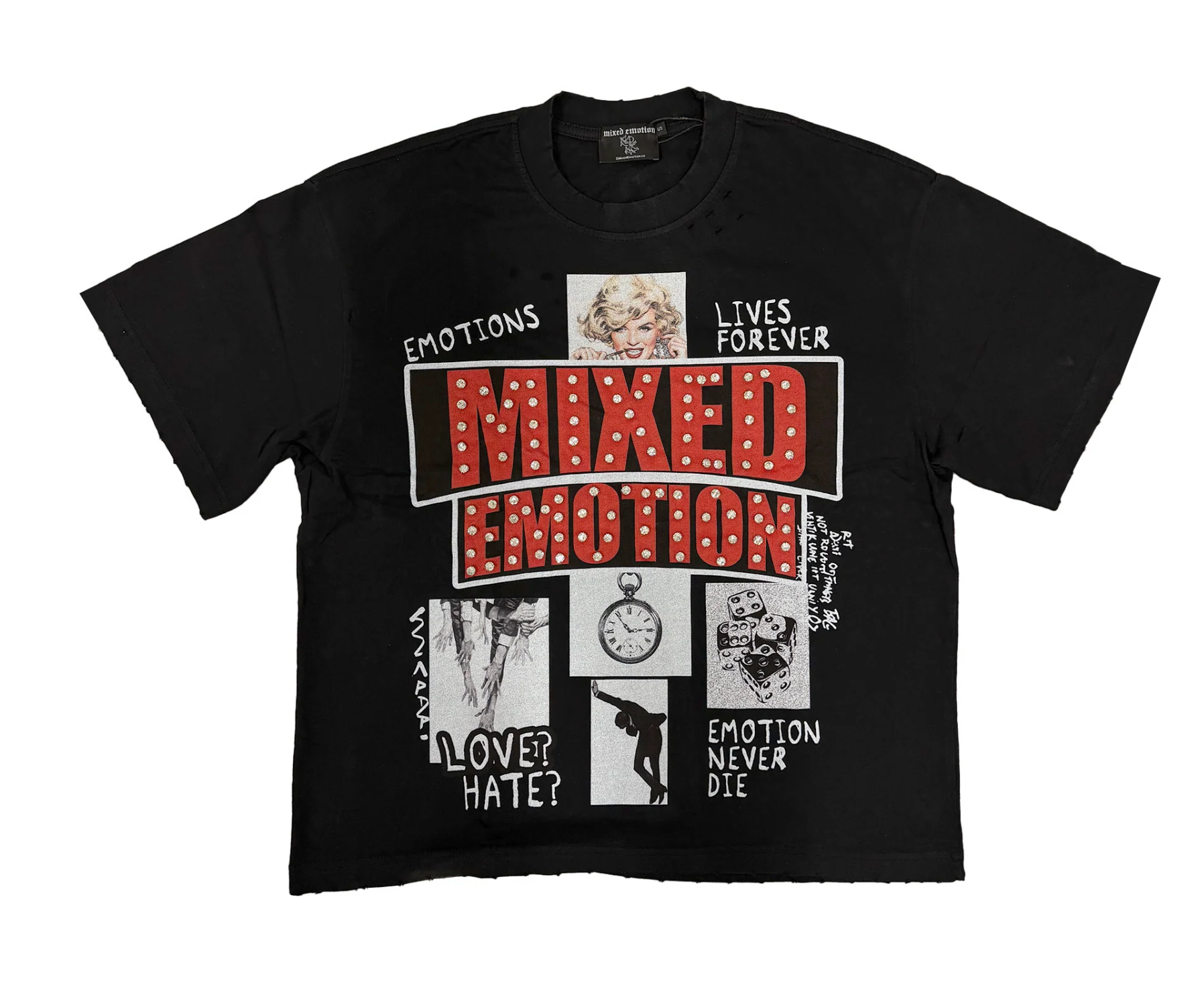 Mixed Emotions Blk Lost Identity Tee