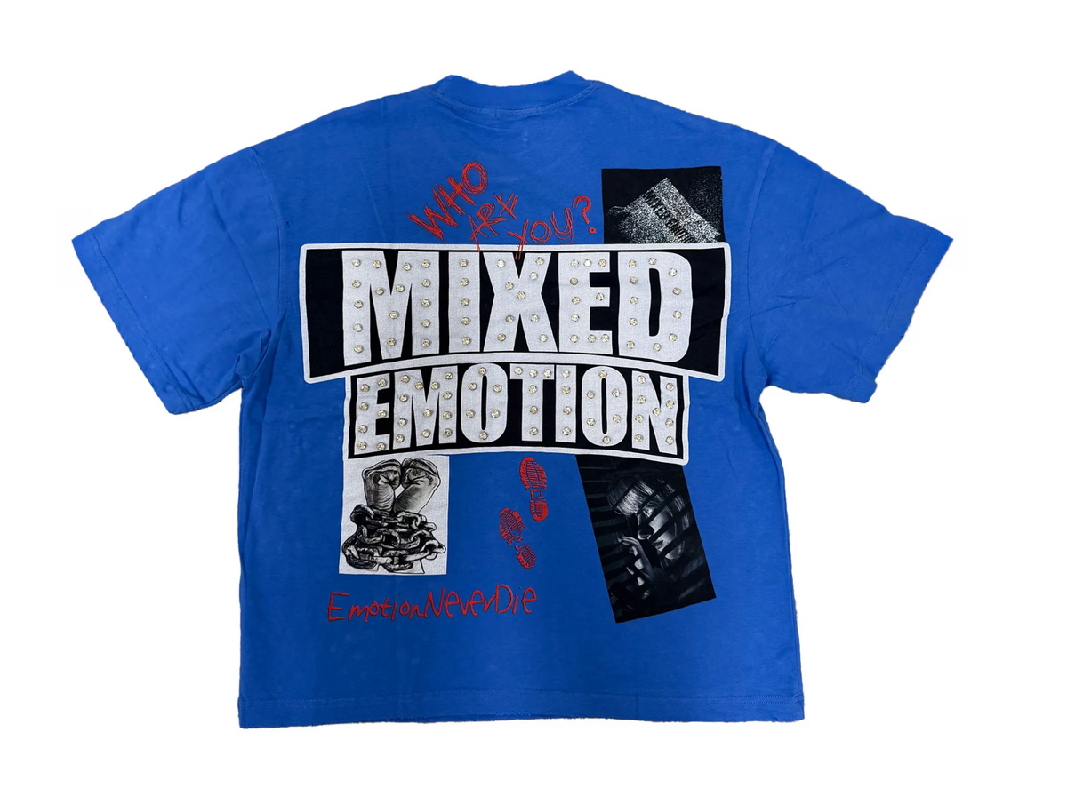 Mixed Emotions Blue Lost Identity Tee